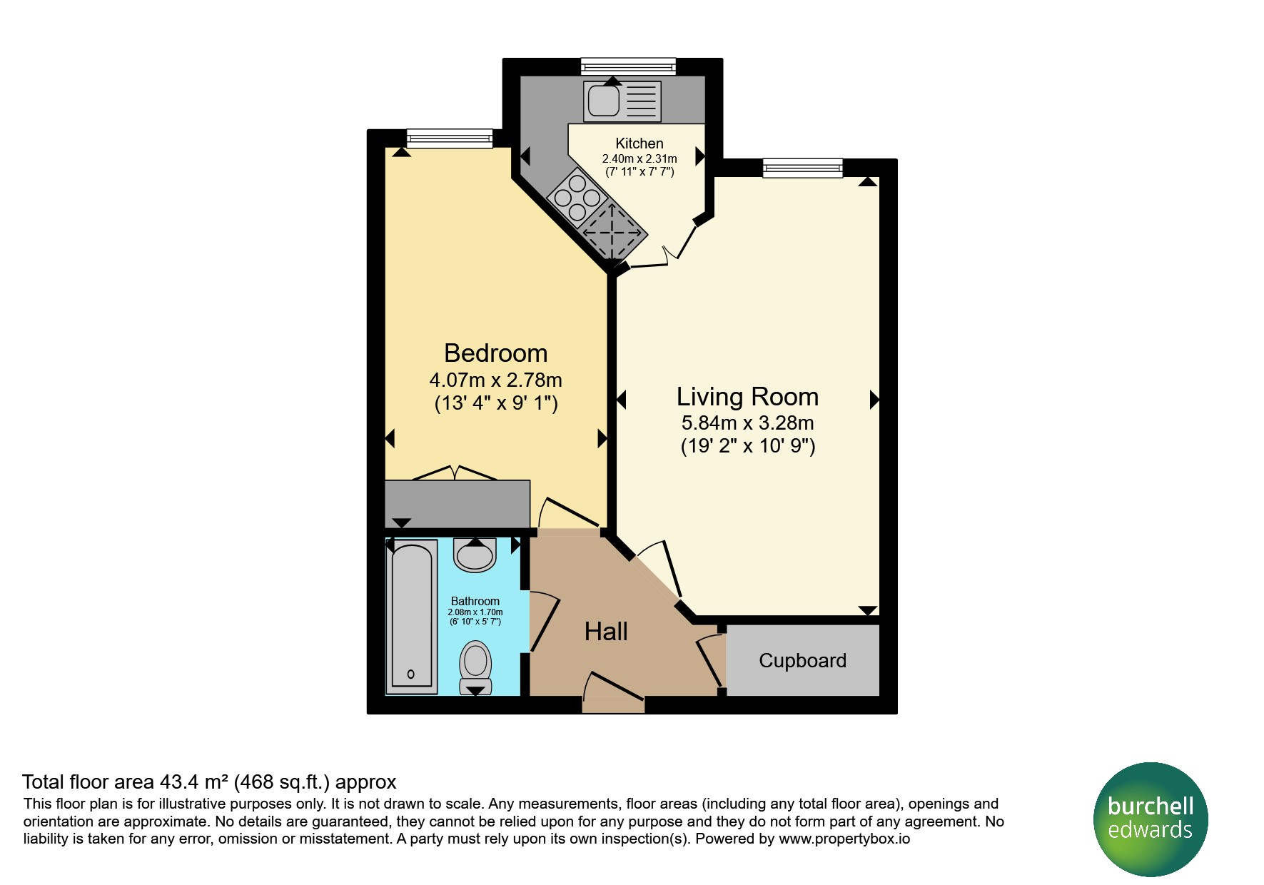 Apartment 15, Gracewell Court, 1520, Stratford Road, Birmingham floorplan