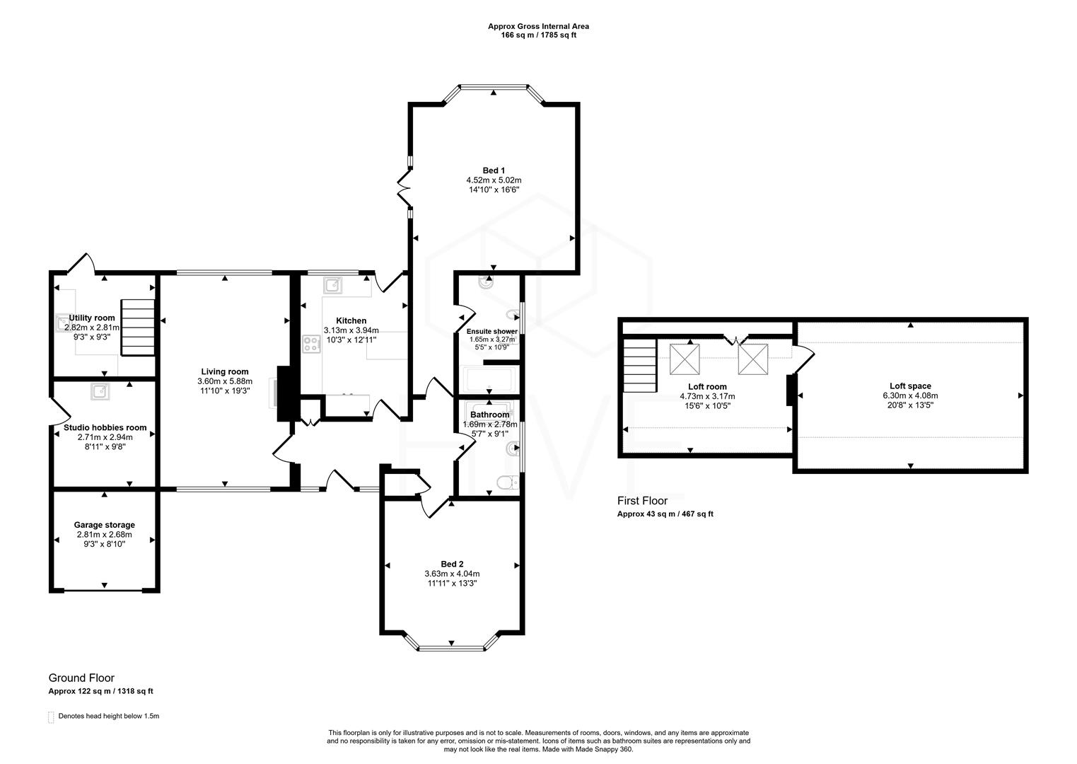 1, Meadow Close, West Parley floorplan