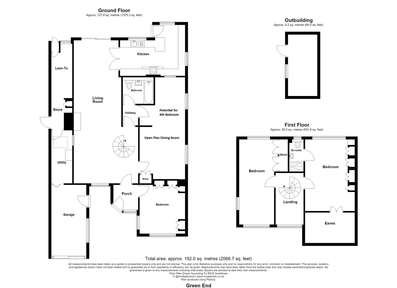68, Green End, Braughing floorplan