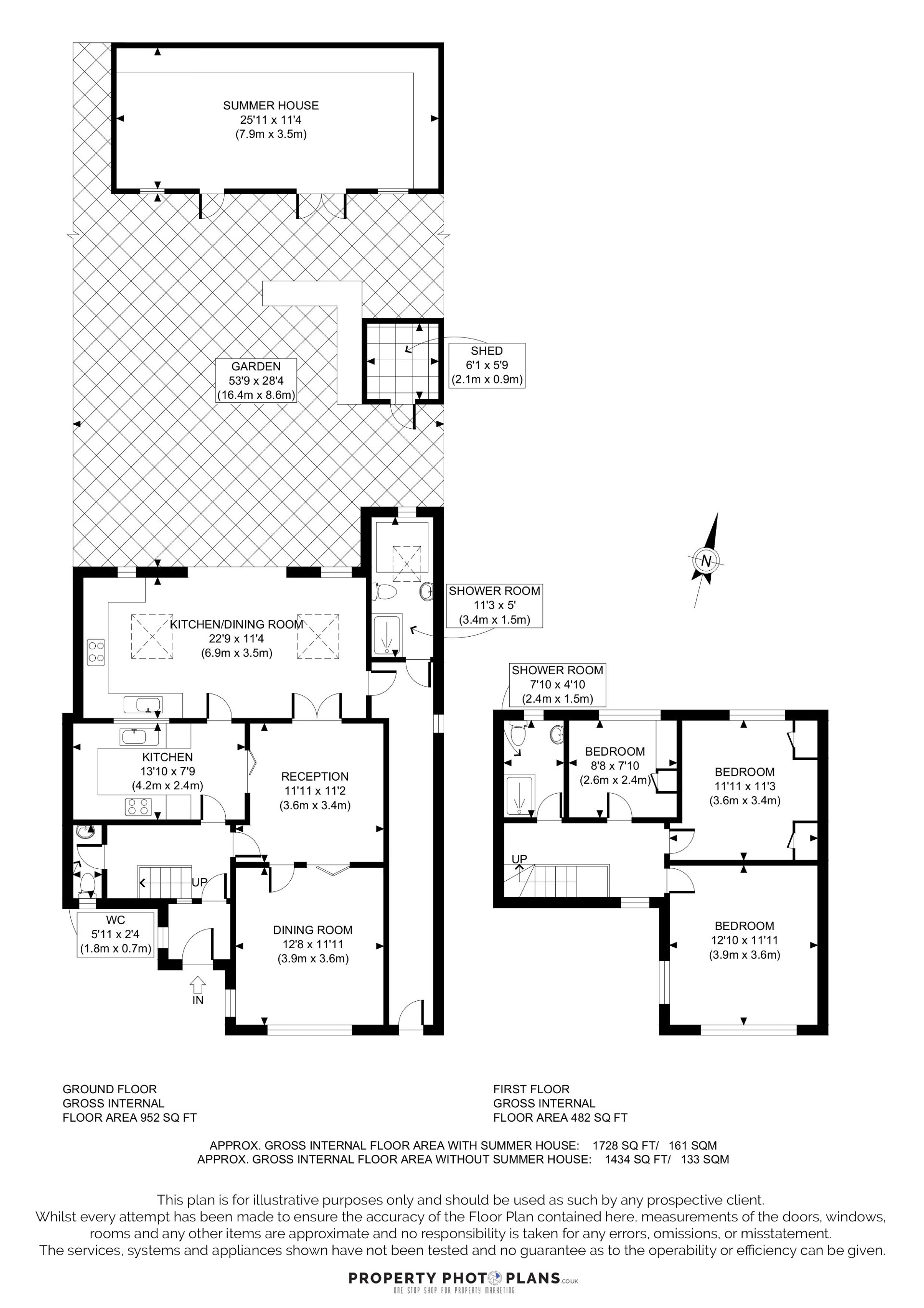 74, Clare Crescent, Leatherhead floorplan