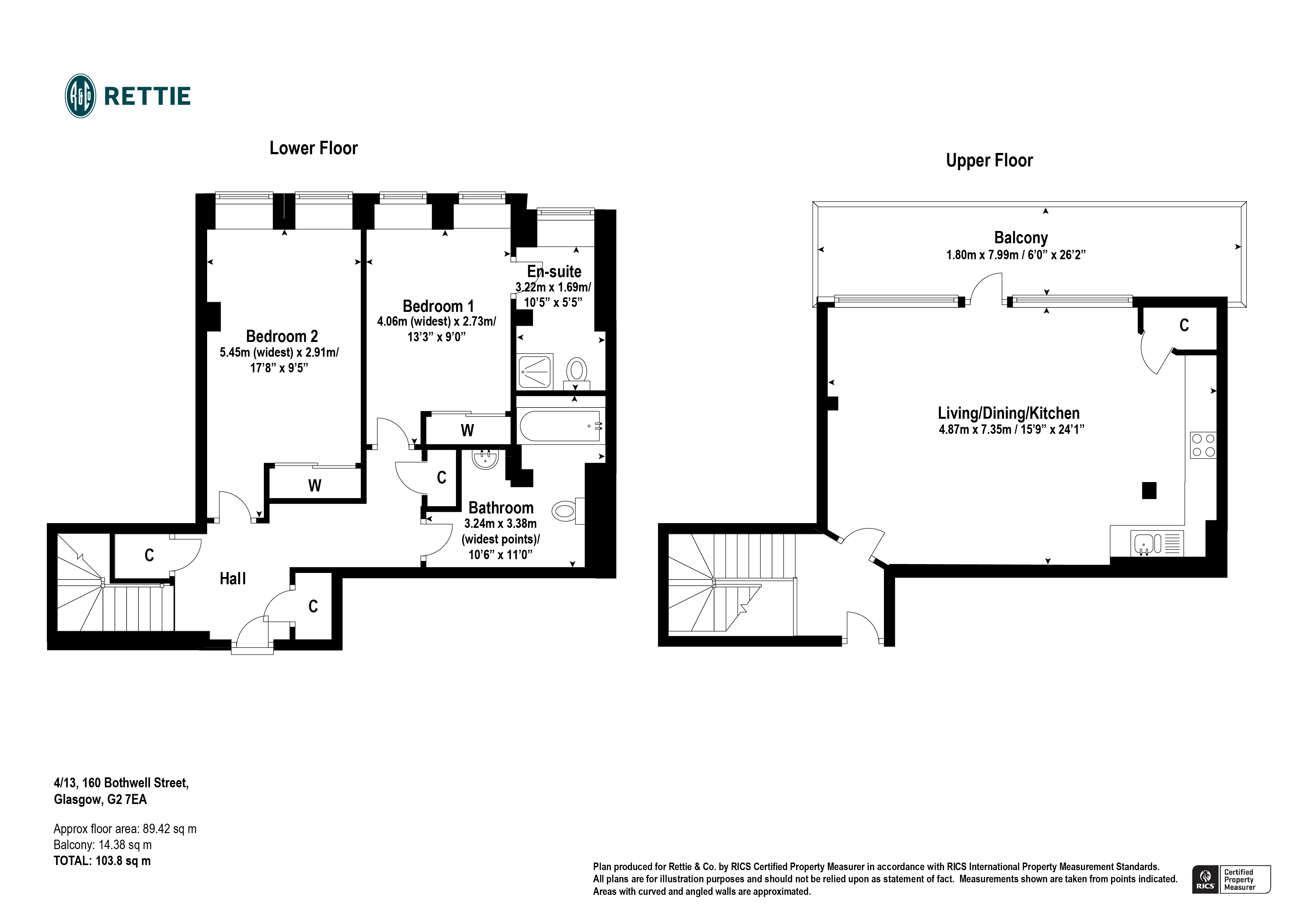 Bothwell Street, Glasgow G2, 2 bedroom flat for sale 62294838