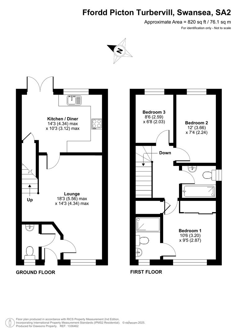 80, Ffordd Picton Tuberville, Swansea floorplan