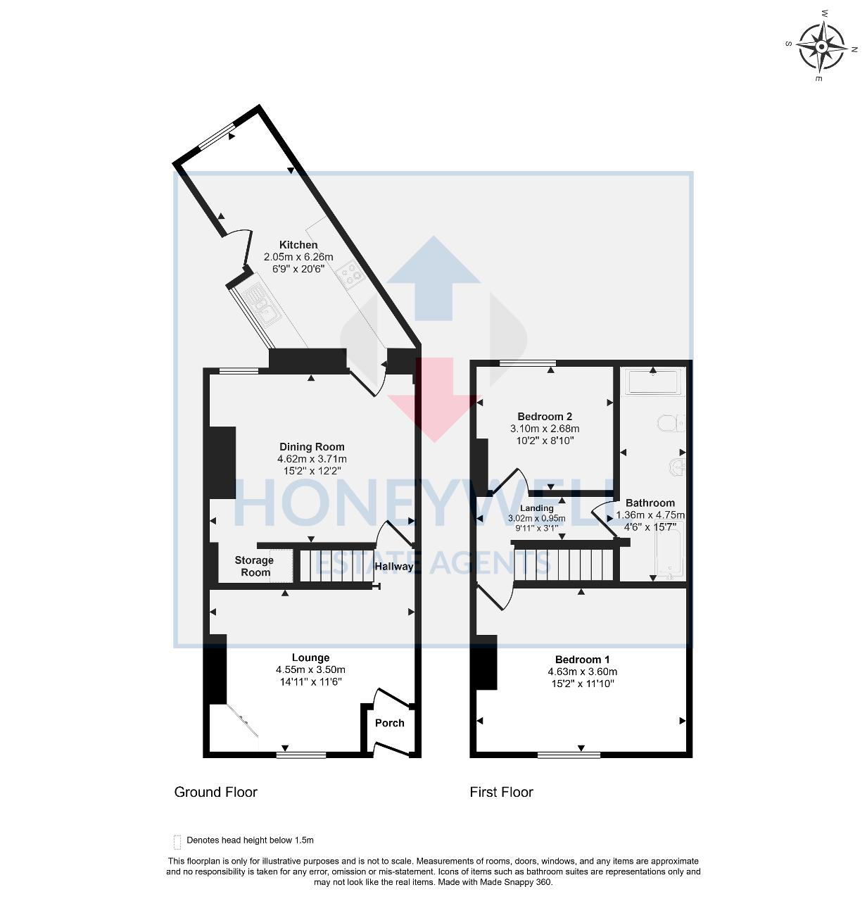 Grimshaw Street, Blackburn floorplan