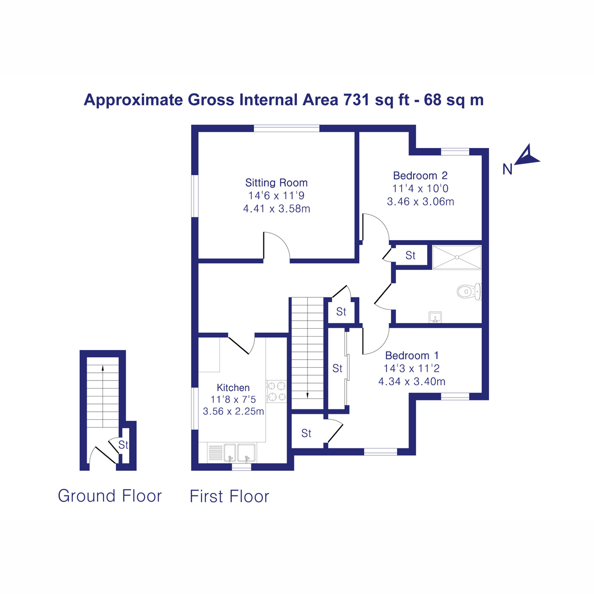 2, The South Lodge, Bicester floorplan