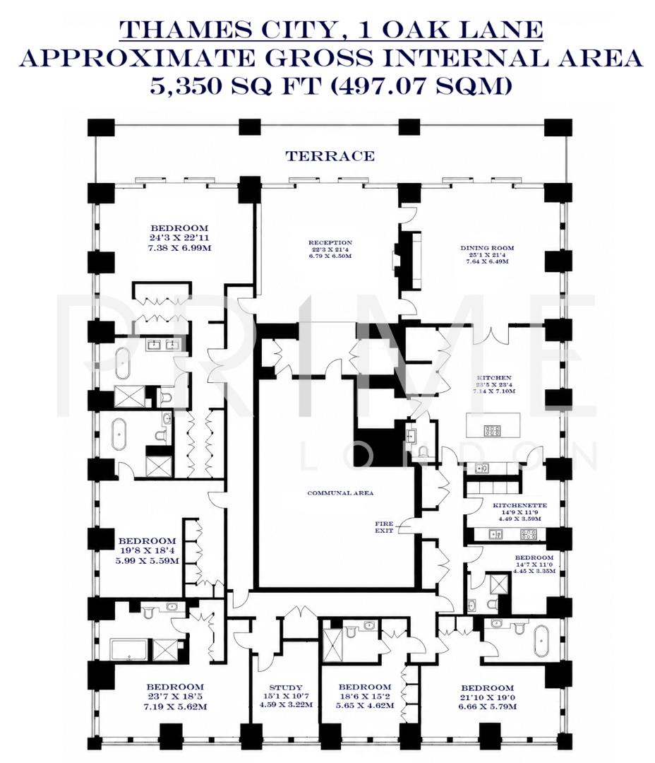 14, 1 Oak Lane, Thames City floorplan