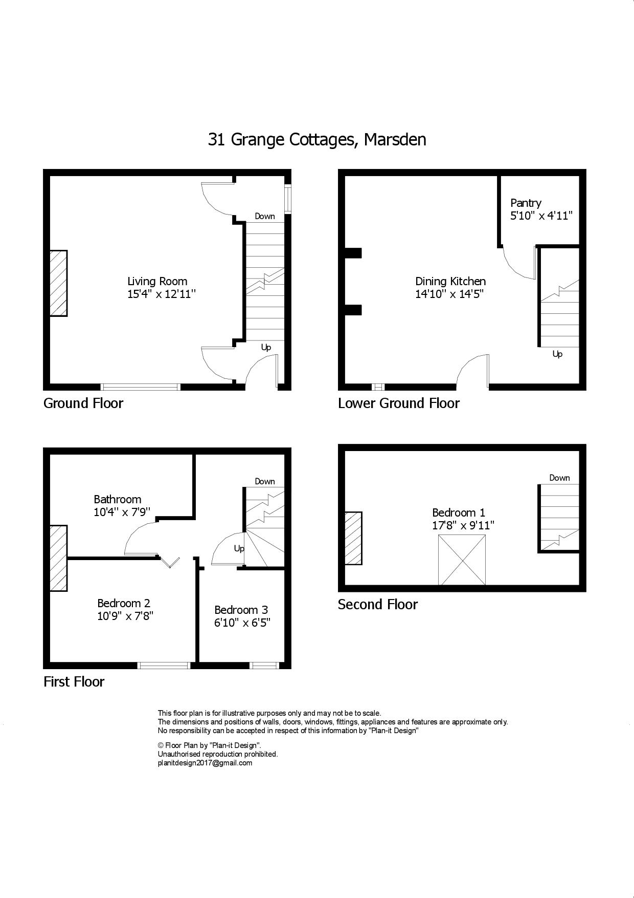 31, Grange Cottages, Huddersfield floorplan