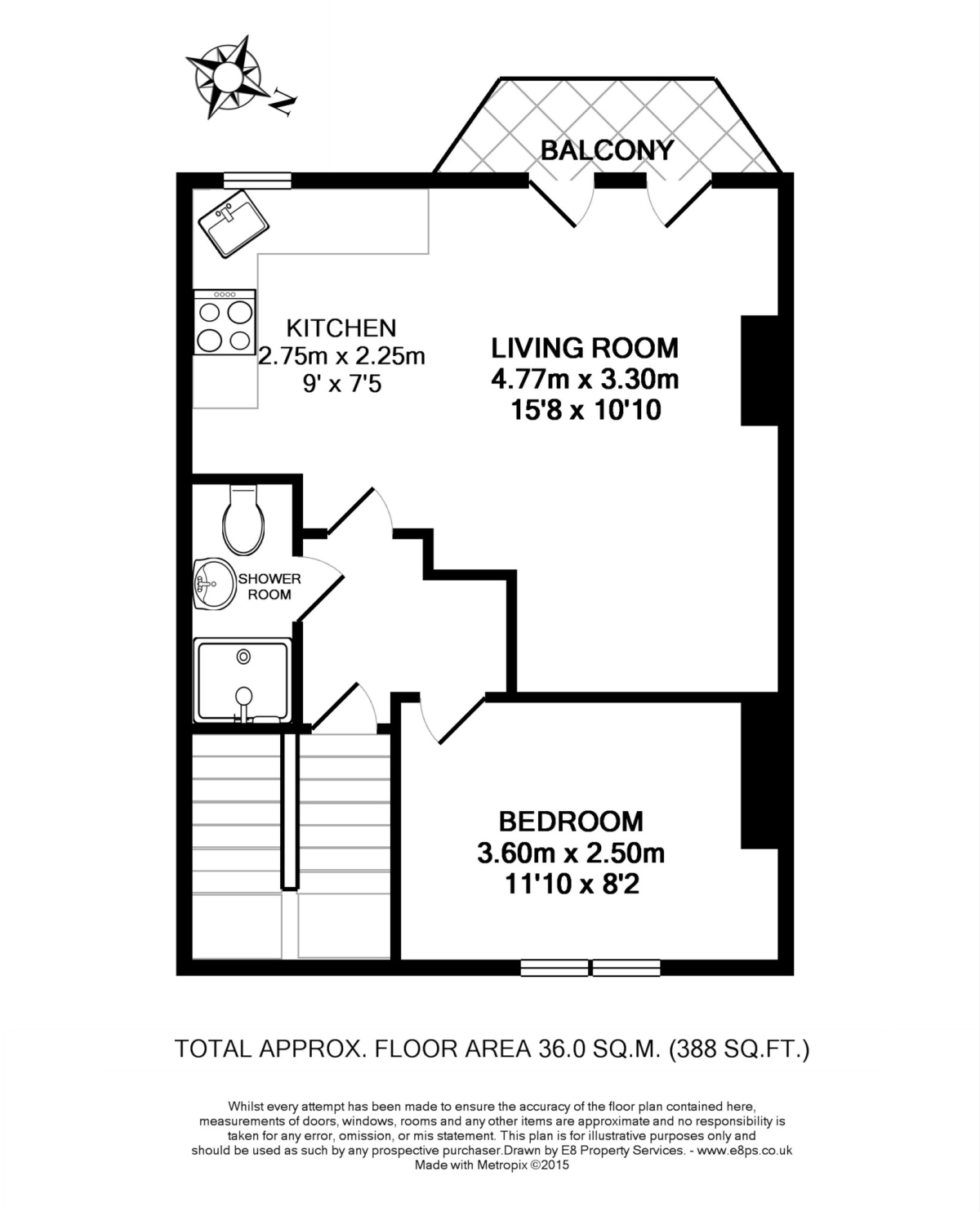 Flat 5, 261, Iffley Road, Oxford floorplan