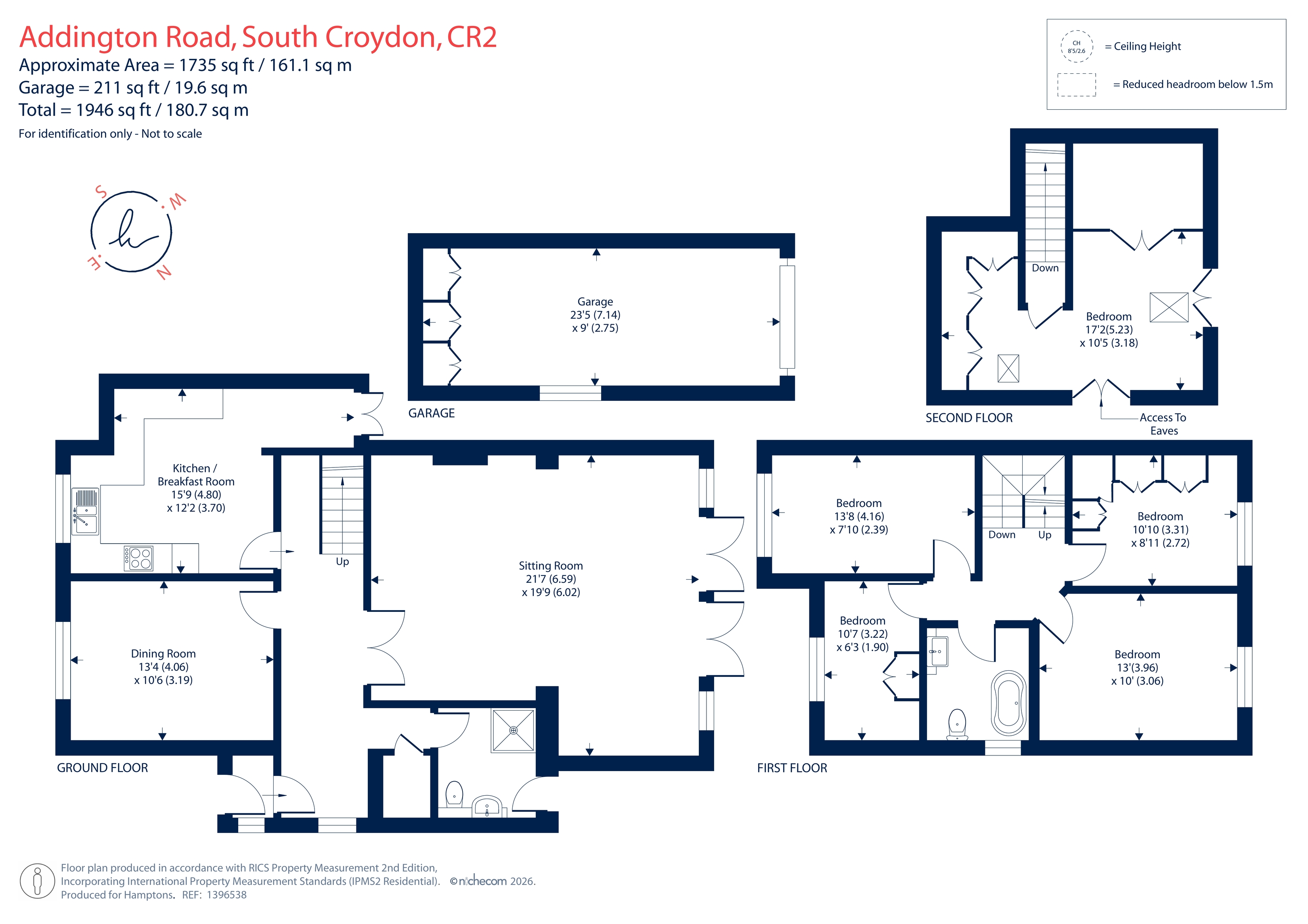 35, Addington Road, South Croydon floorplan