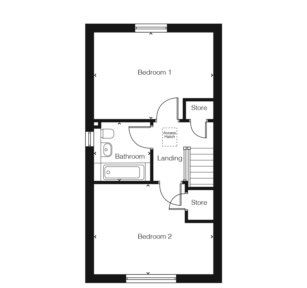 59, Cae Isa, New Brighton floorplan