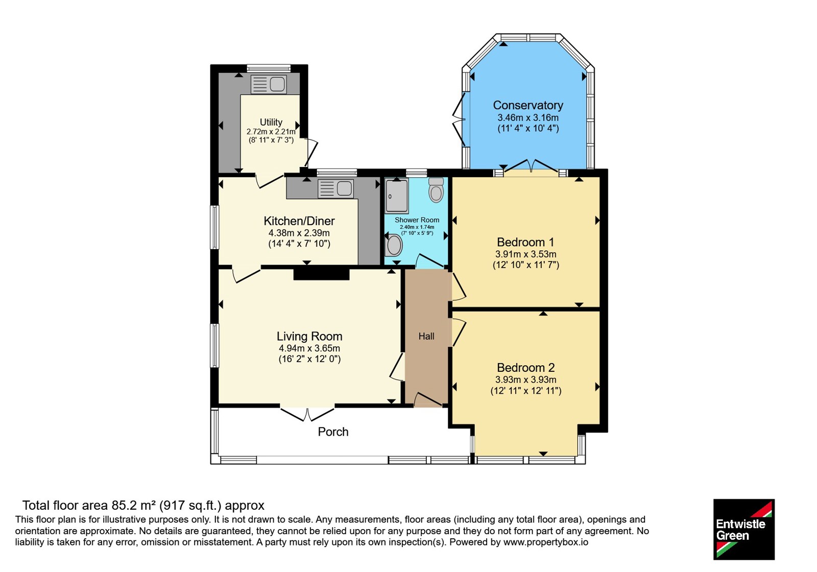 51, Moss Lane, Merseyside floorplan