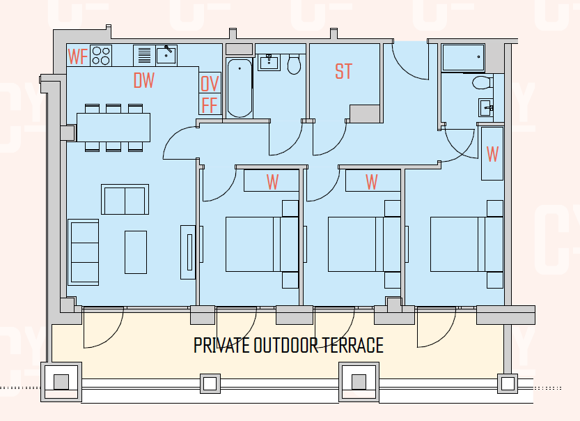 Unit 101 (Duplicate),, Apartment 101, Greengate floorplan