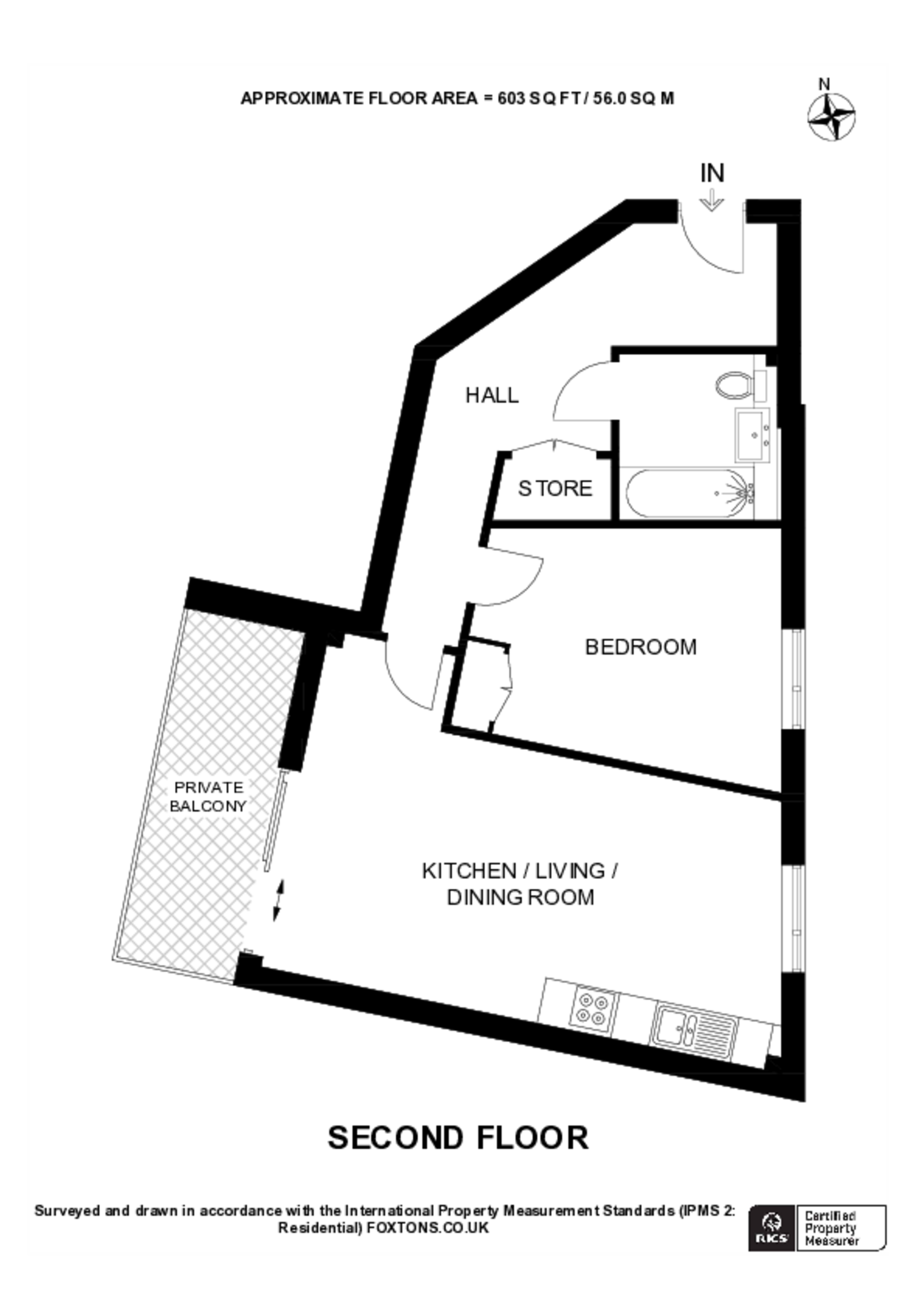 Landex Apartments II, De Beauvoir Town floorplan