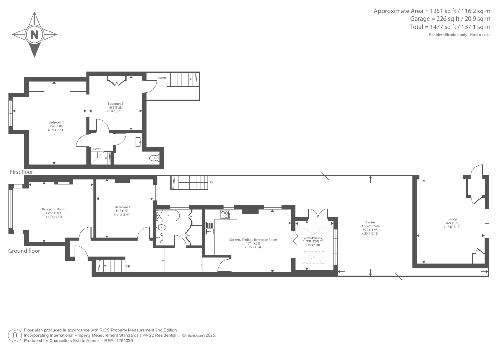 Flat 1, 8, Stanhope Avenue, London floorplan