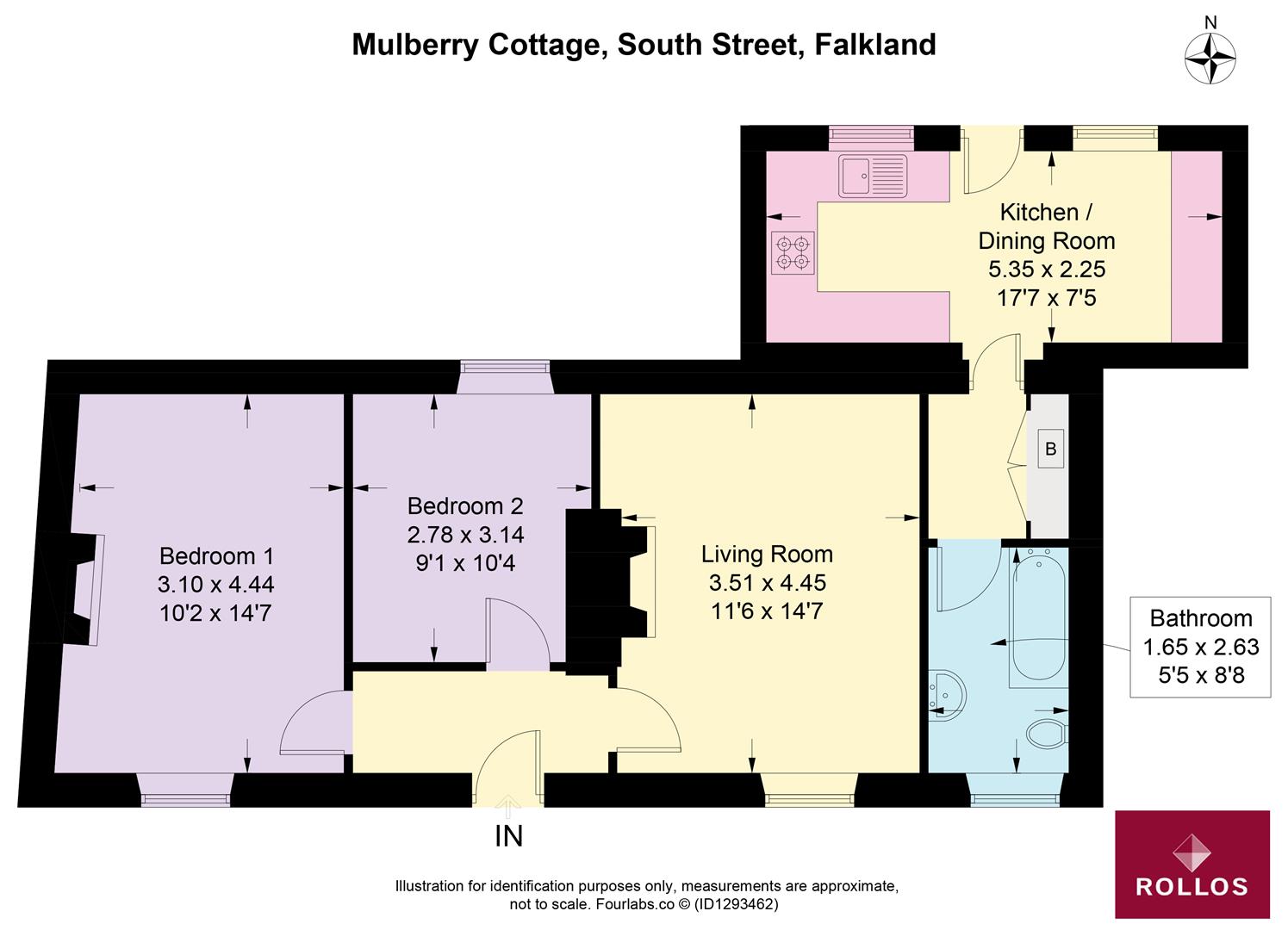Mulberry Cottage, South Street, Falkland floorplan
