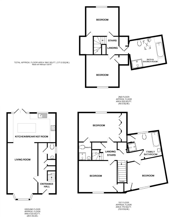 5 Bedrooms Semi-detached house for sale in Flitch Green, Dunmow, Essex CM6