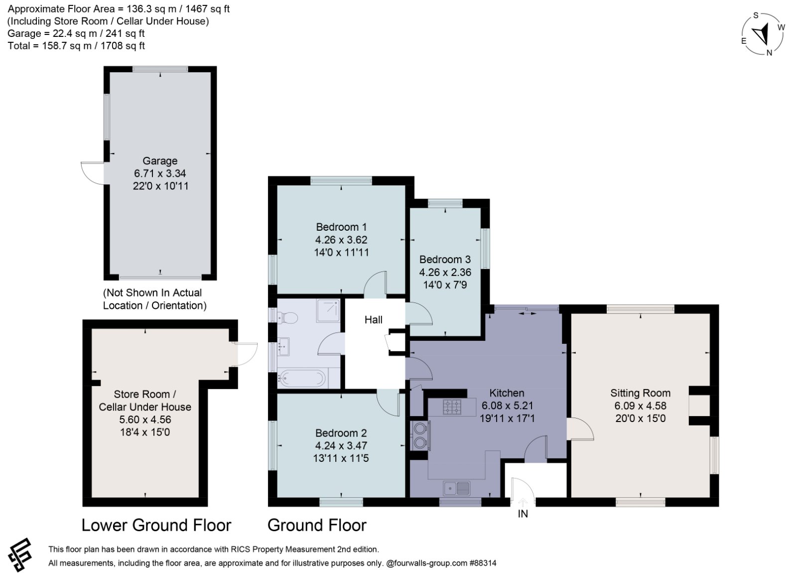 Whispers,, Bushcombe Lane, Cheltenham floorplan