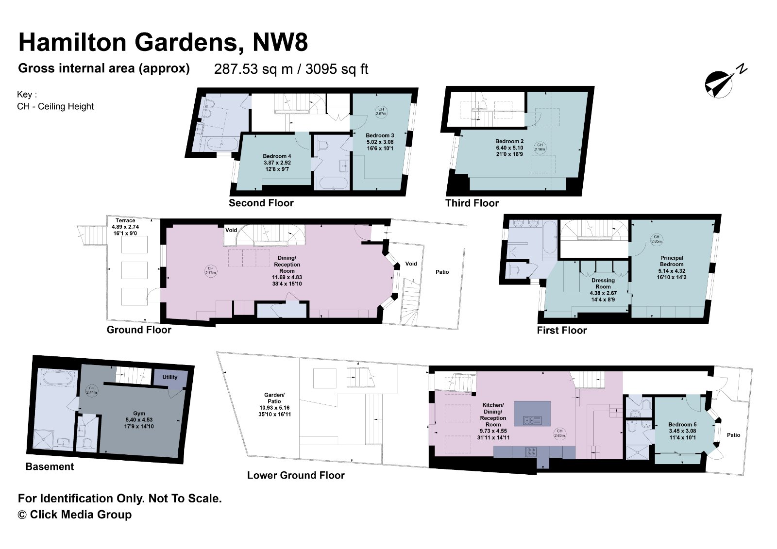 Hamilton Gardens, London floorplan