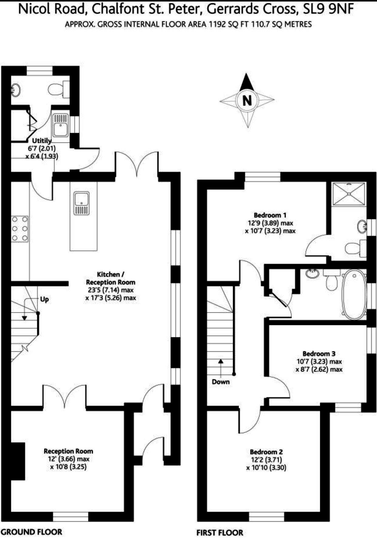 3 Bedrooms Semi-detached house for sale in Nicol Road, Gerrards Cross SL9