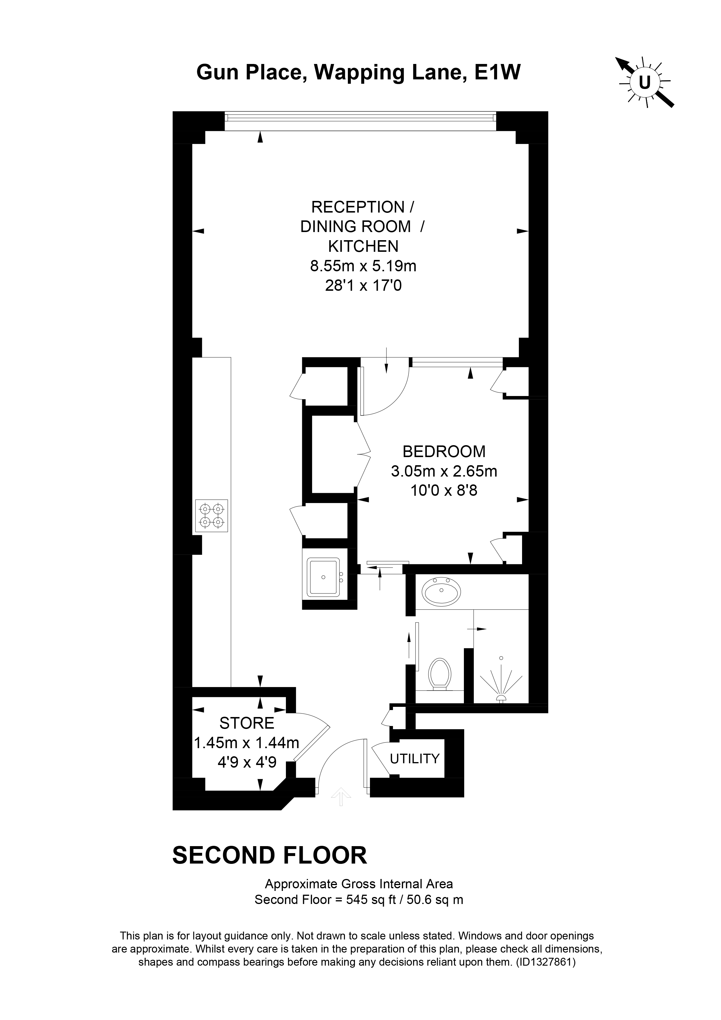 Gun Place, London floorplan