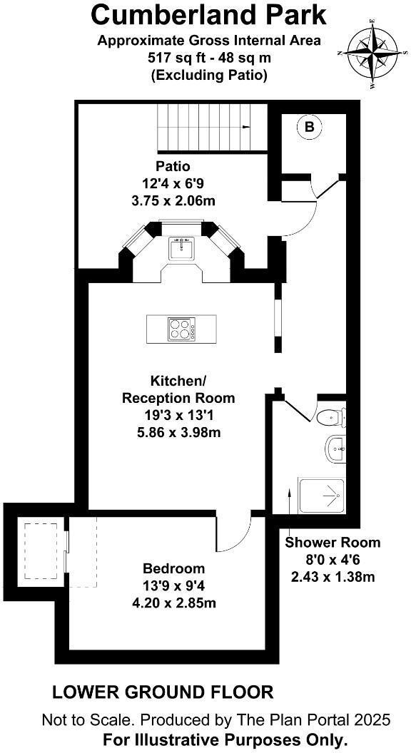 6B, Cumberland Park, Acton floorplan