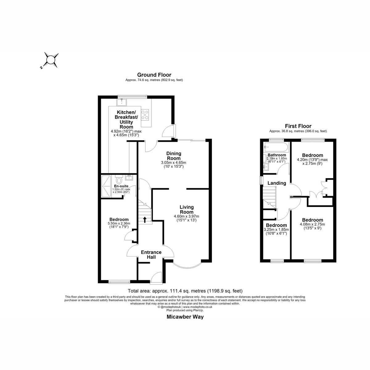 6, Micawber Way, Chelmsford floorplan
