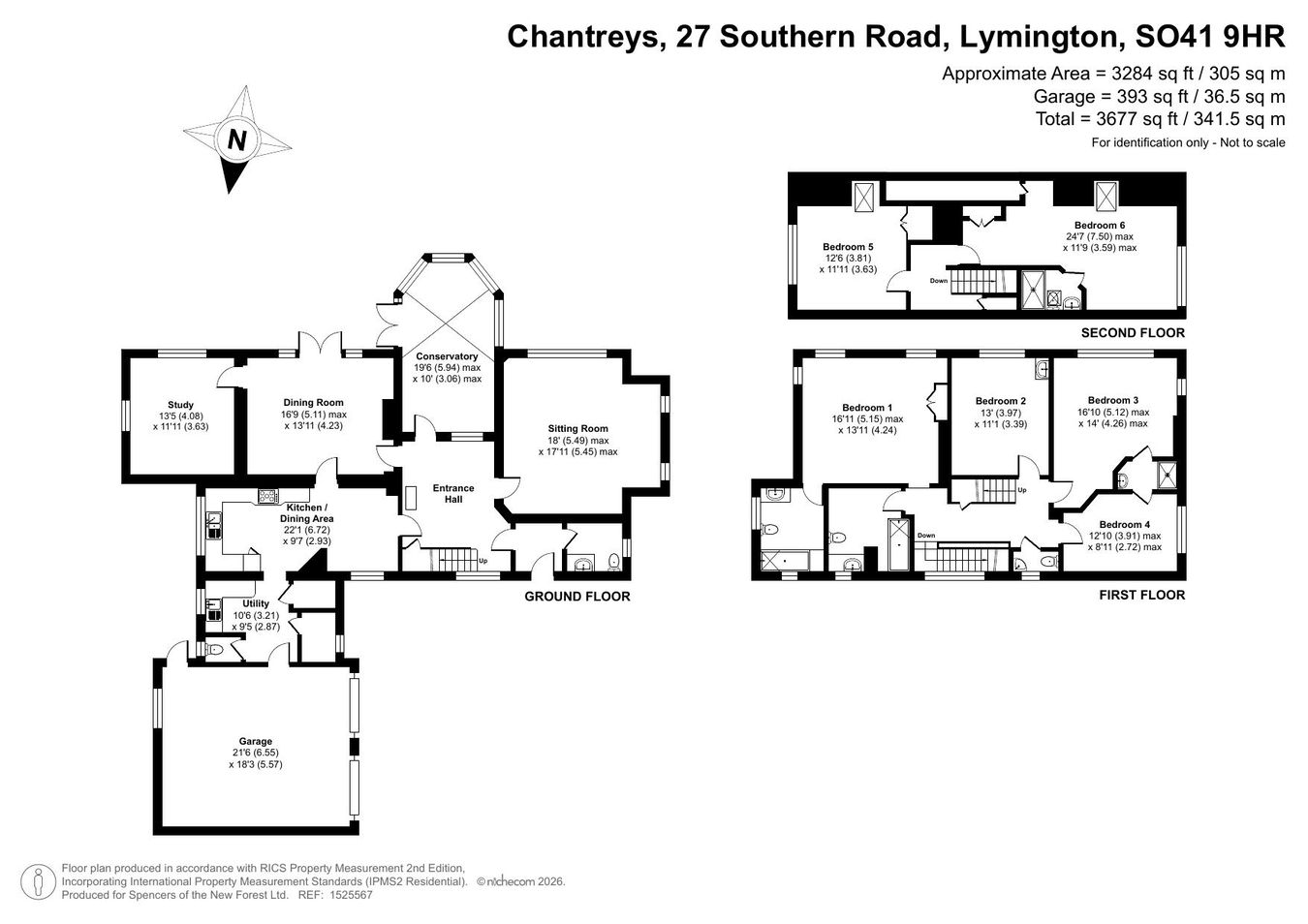 Chantreys, Southern Road, Lymington floorplan