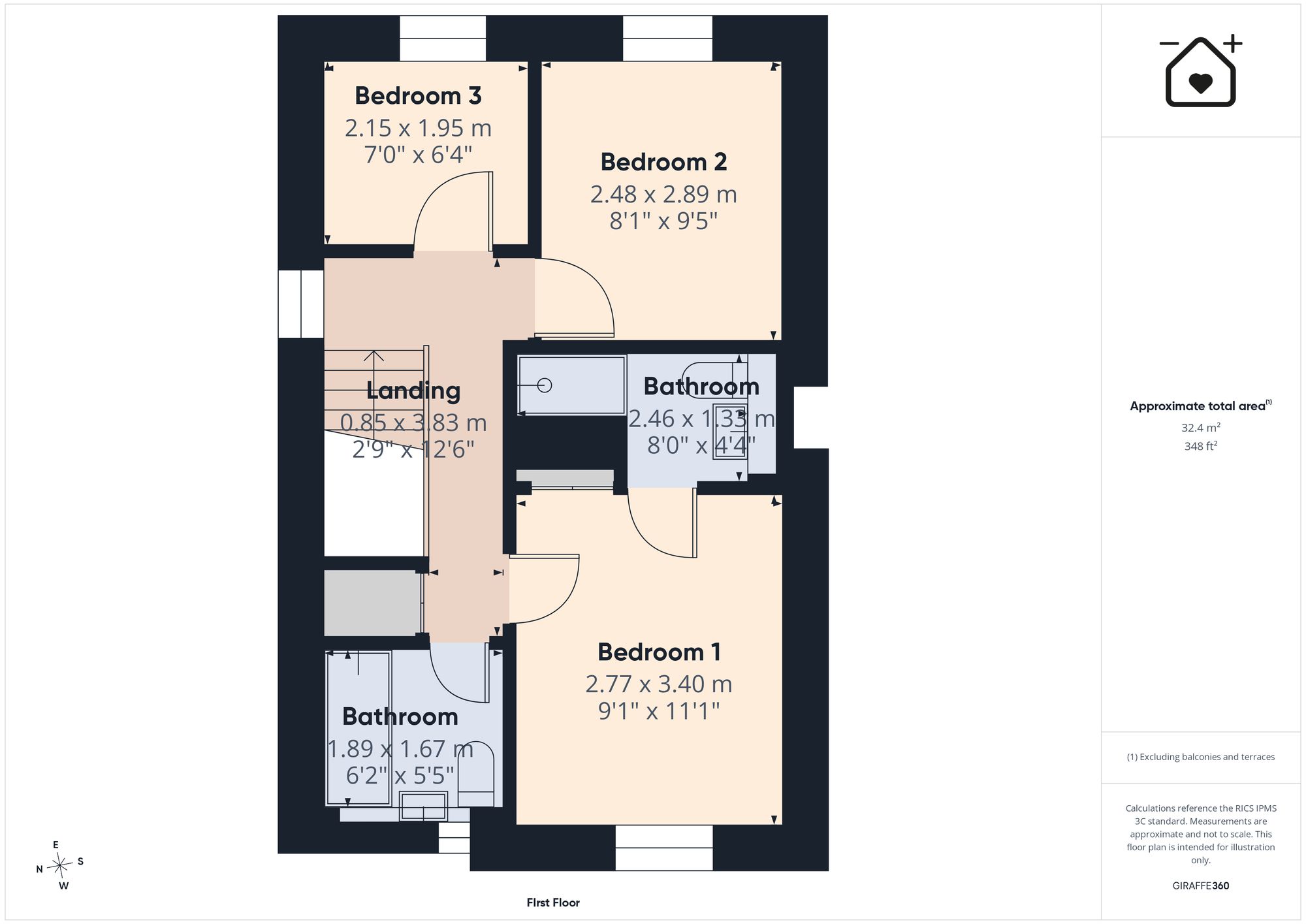 23 Maes Slowes Leyes, Barry floorplan