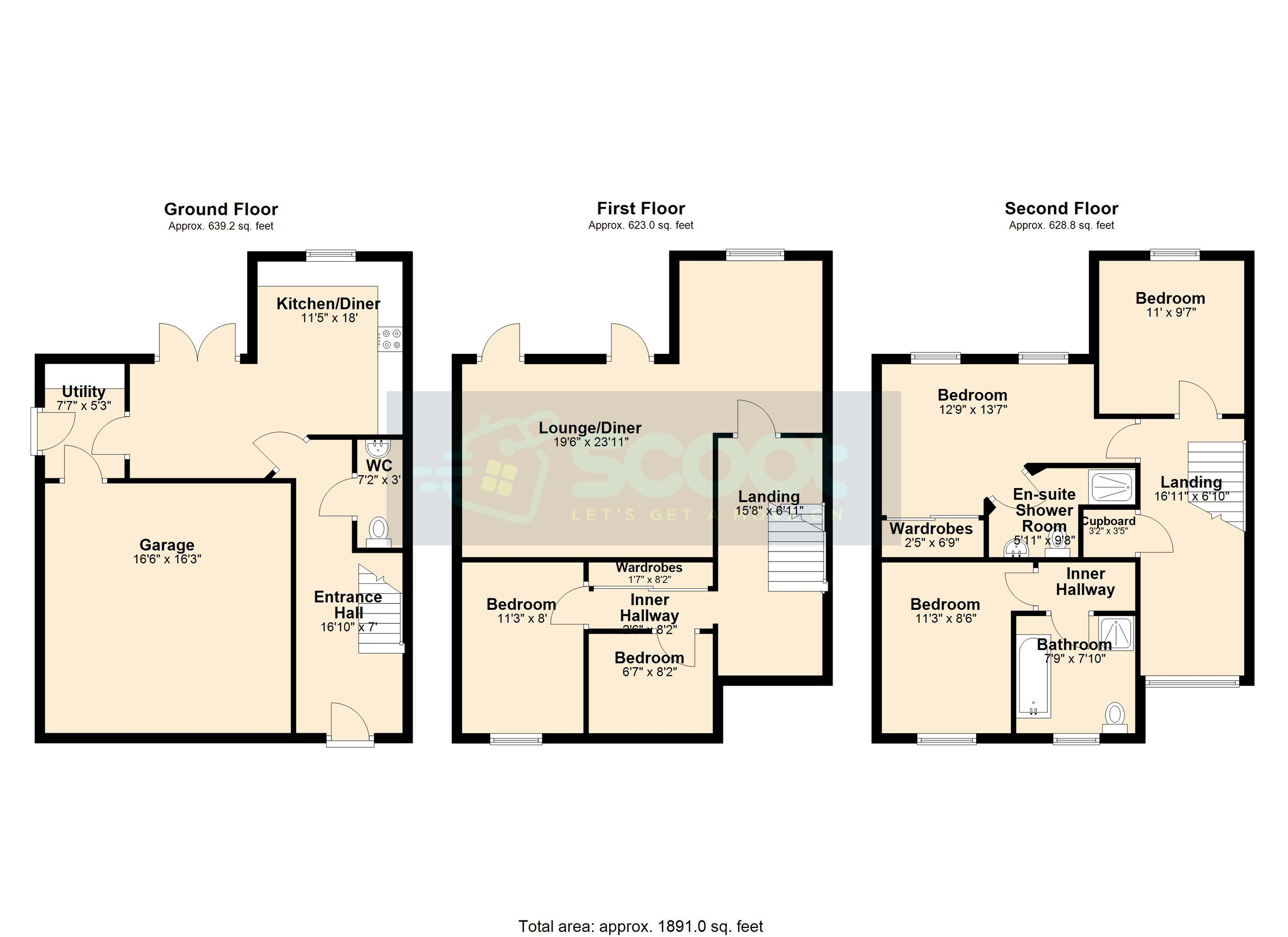 8 Little Orchard, Hook floorplan