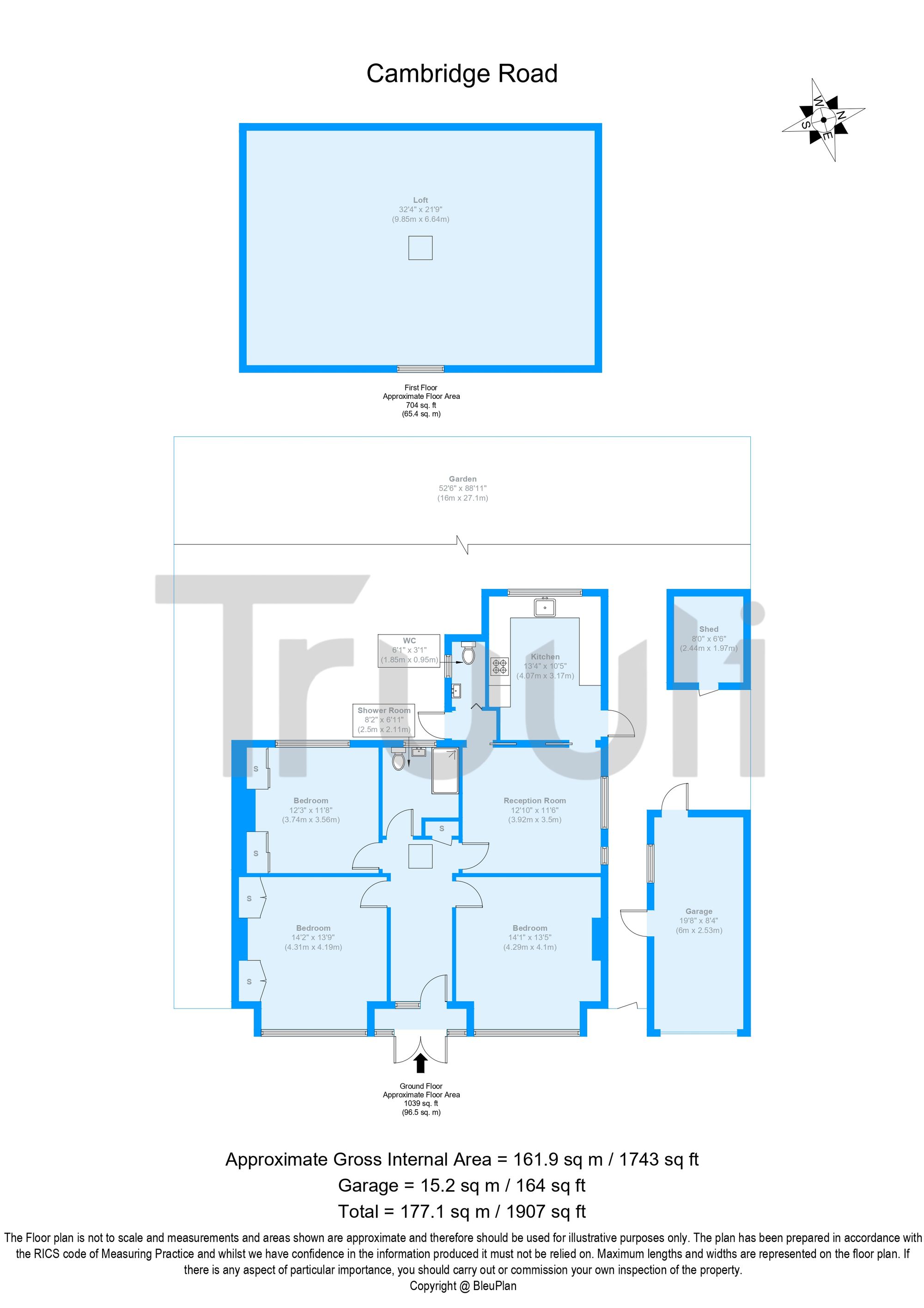 16 Cambridge Road, Carshalton floorplan
