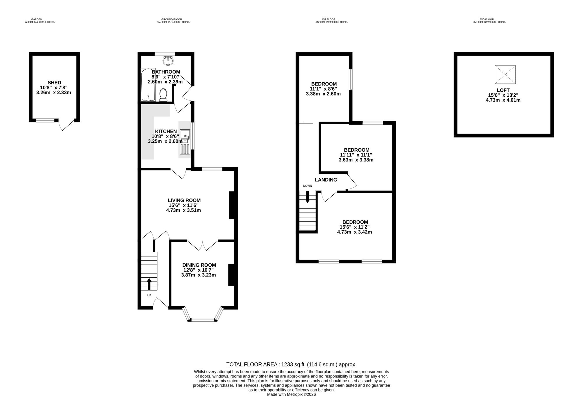 16 Fields Park Terrace, Newport floorplan