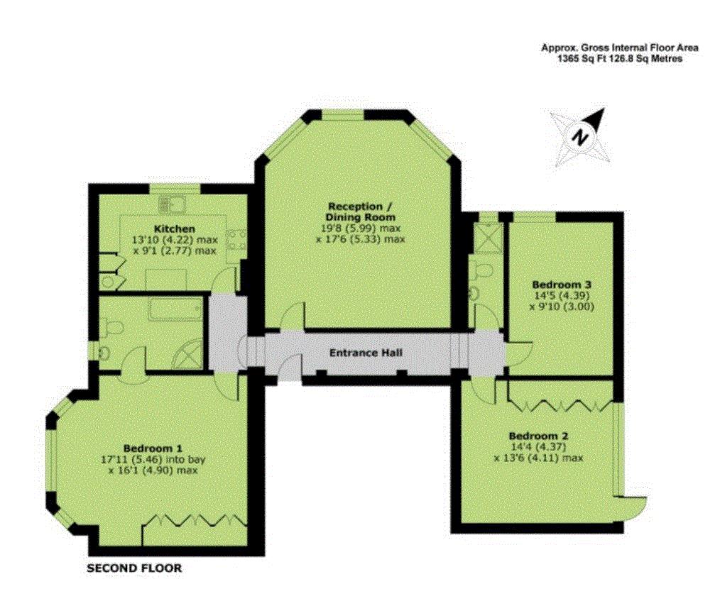 Flat B, Dormy House,, Portnall Drive, Virginia Water floorplan