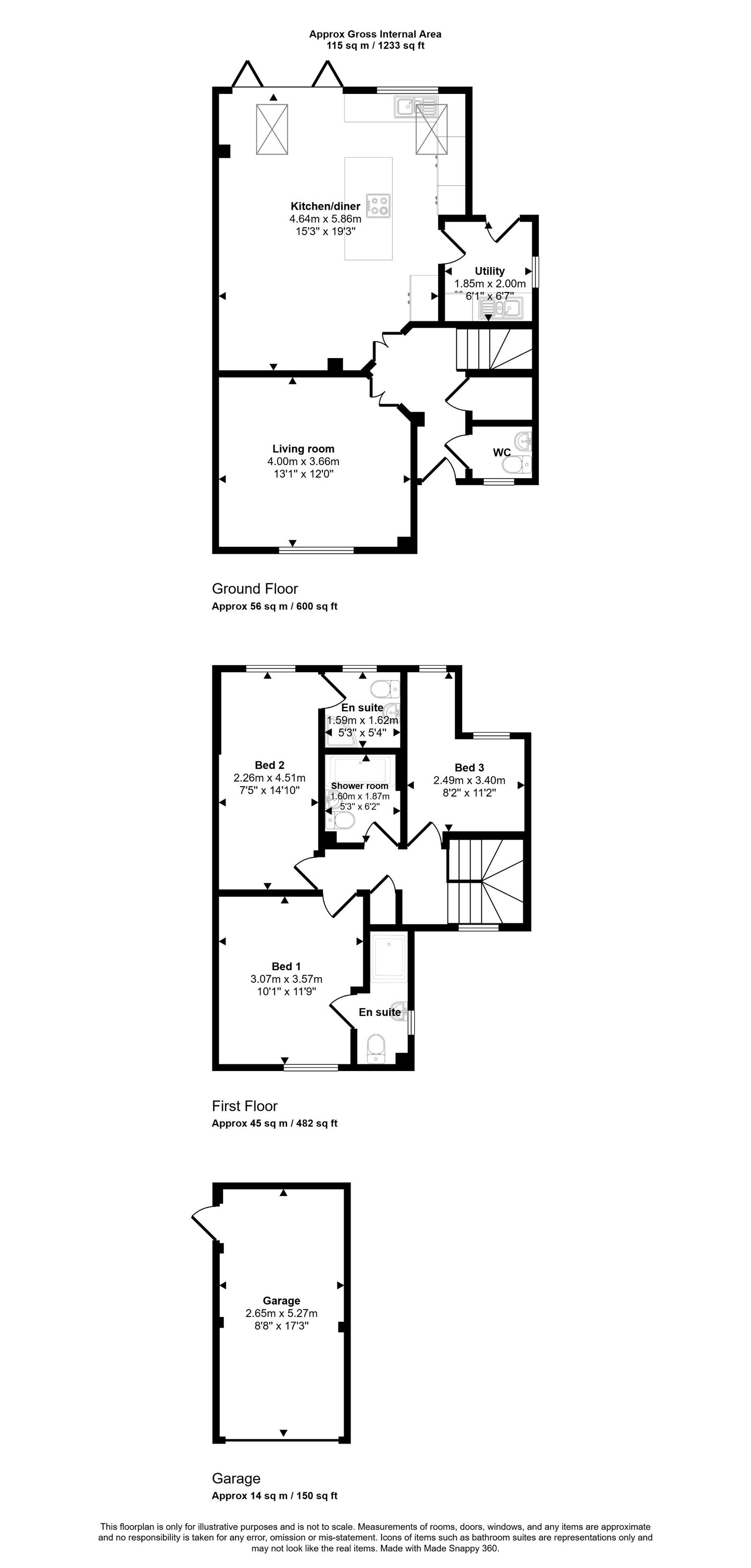 24, Siskin Close, Ashford floorplan