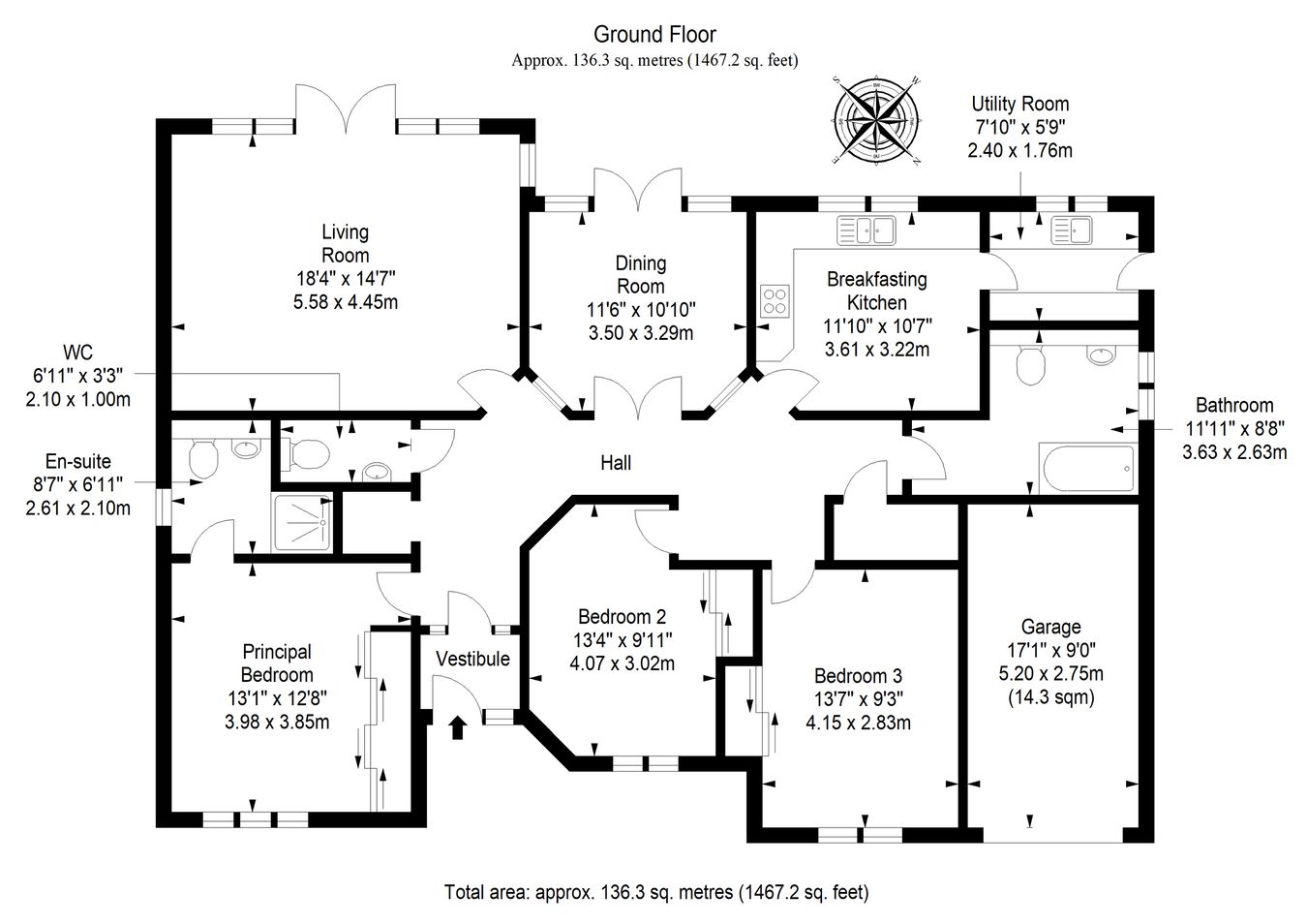 15, Carr Crescent, Anstruther floorplan