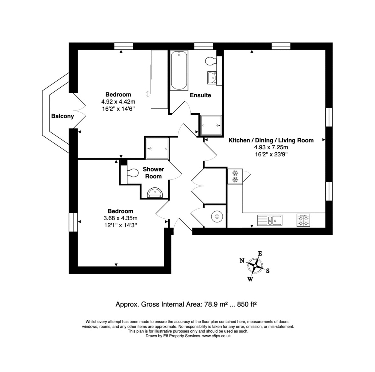 Flat 6, 30, Buttercross Lane, Witney floorplan
