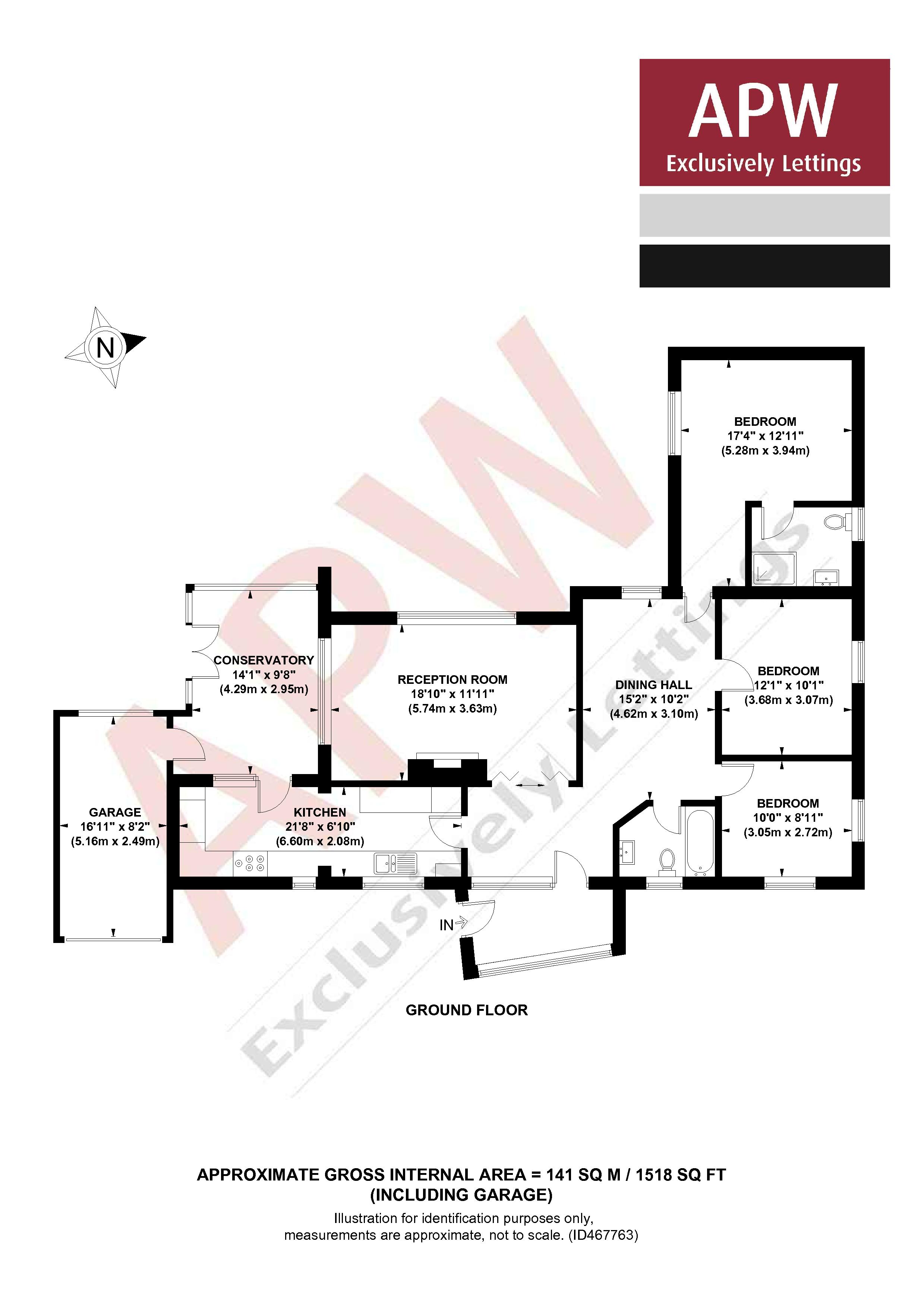 3 Bedrooms Detached house to rent in Eastwick Road, Hersham KT12