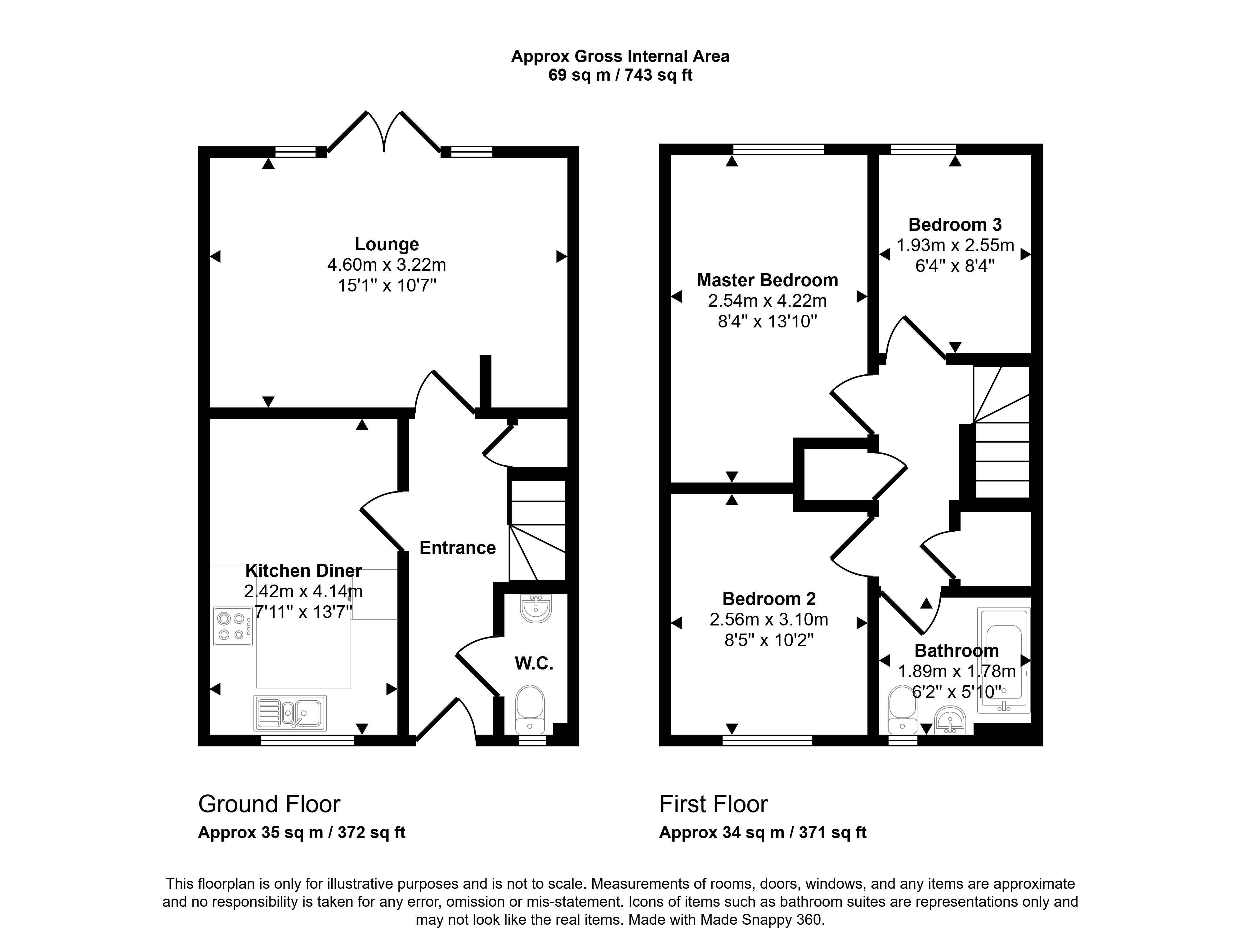 64, Hastings Drive, Newcastle upon Tyne floorplan