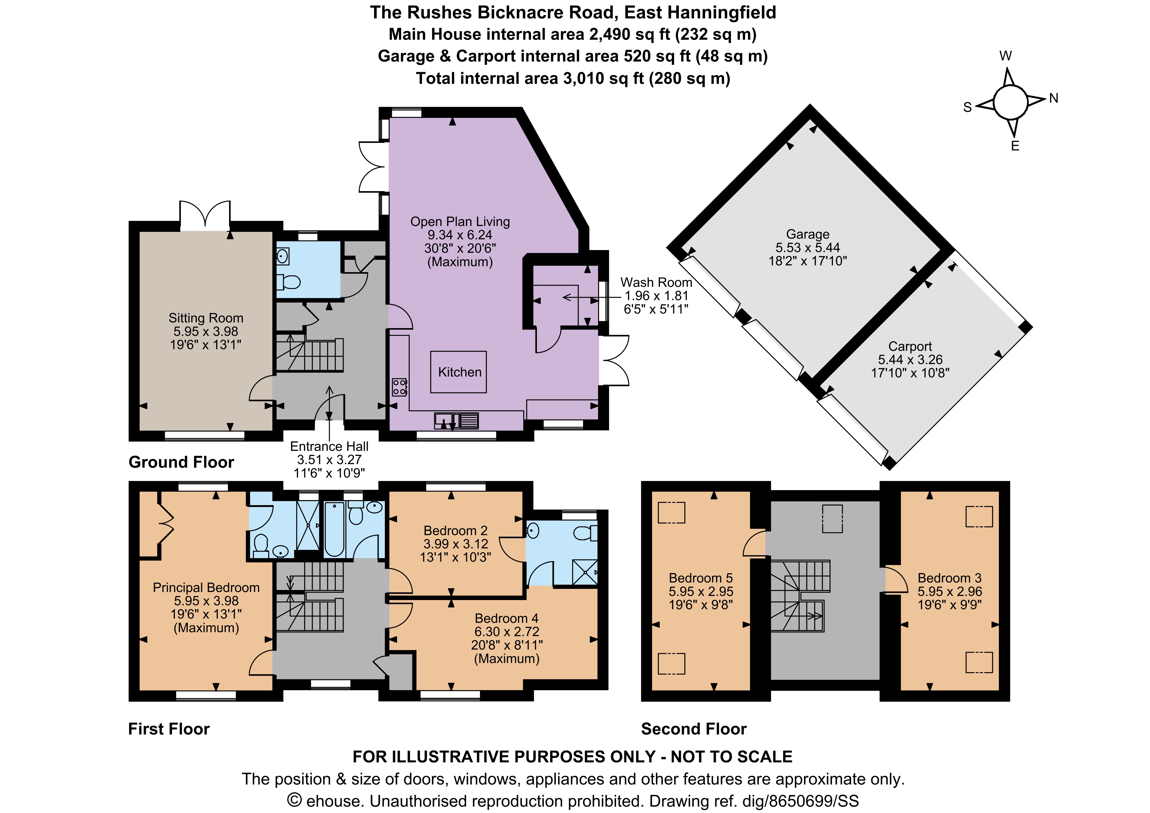 The Rushes, 7, Bicknacre Road, Chelmsford floorplan