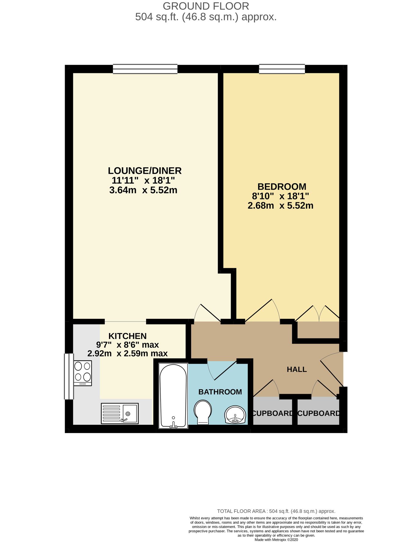 Brockhurst Gate, De la Warr Road, Bexhill-on-Sea floorplan