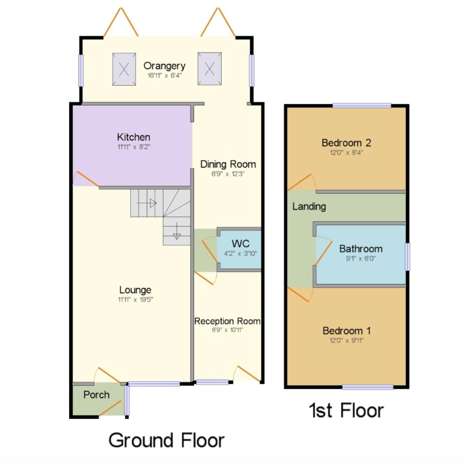 45, Shore Avenue, Burnley floorplan