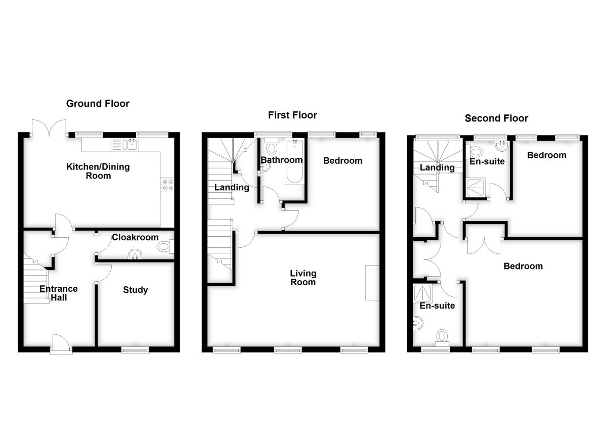 3 Bedrooms Terraced house for sale in Mary Ruck Way, Black Notley, Braintree CM77