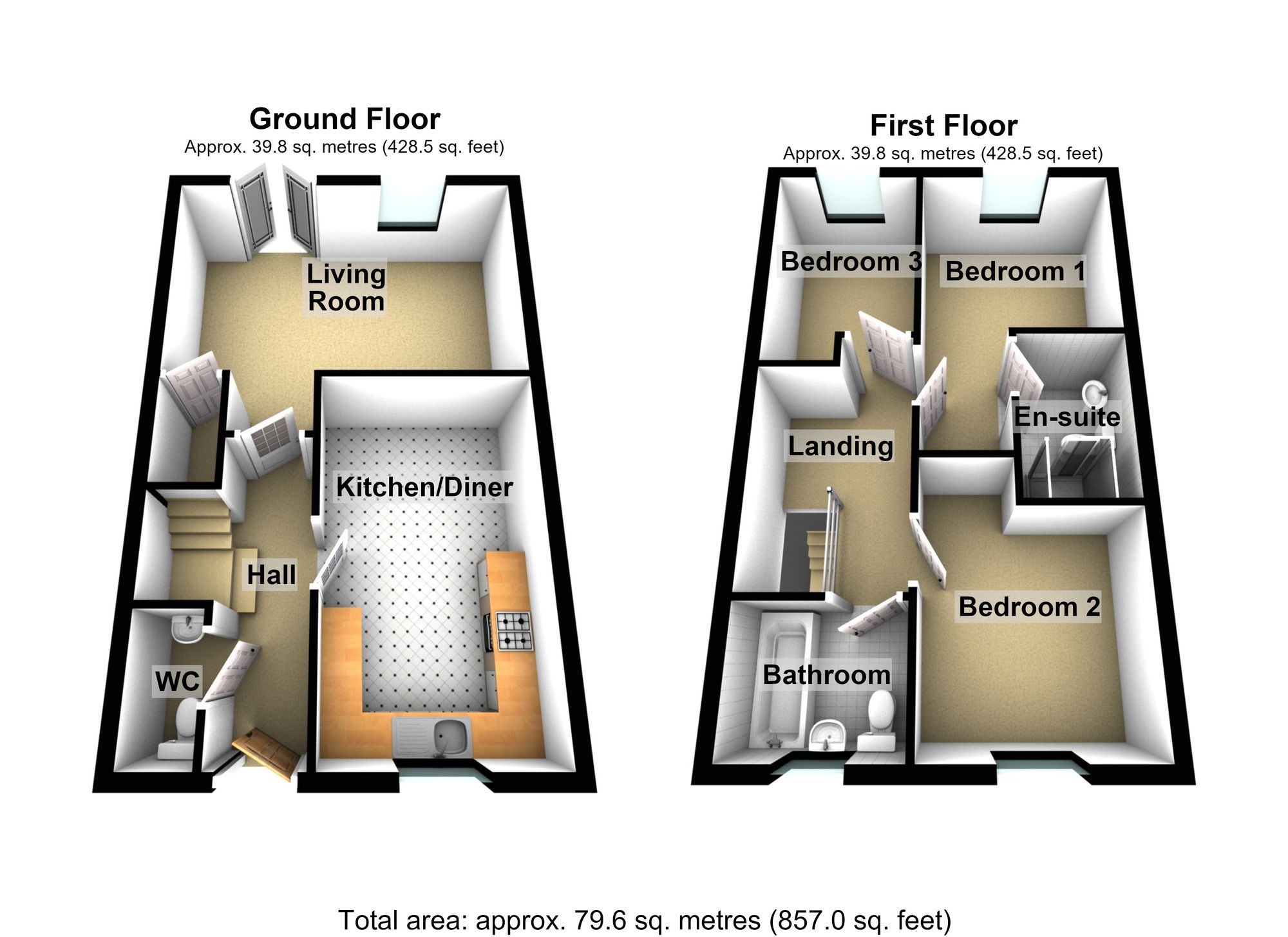 31 Bunting Mews, Scunthorpe floorplan