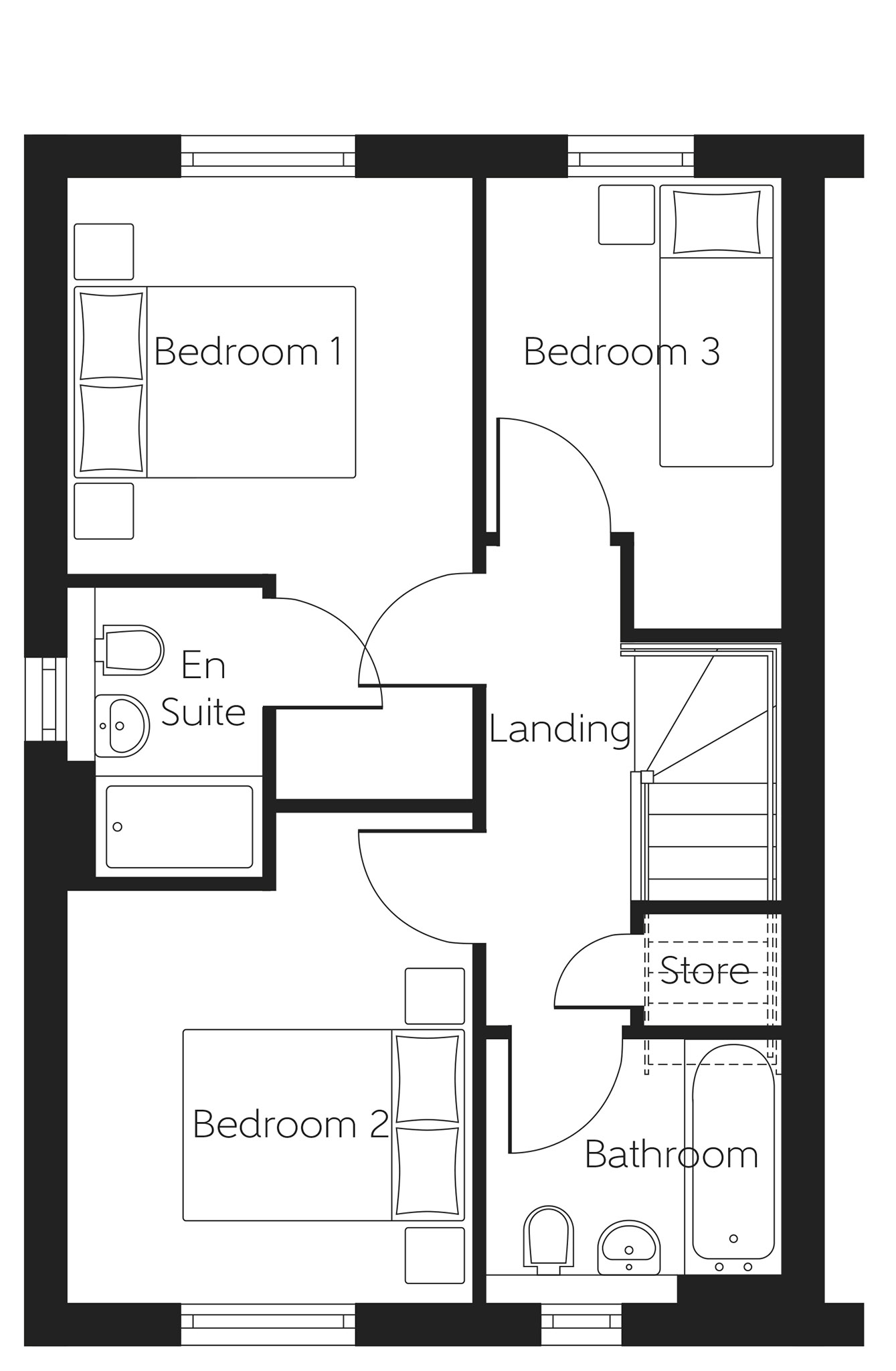 144, Main Street, Newmains floorplan
