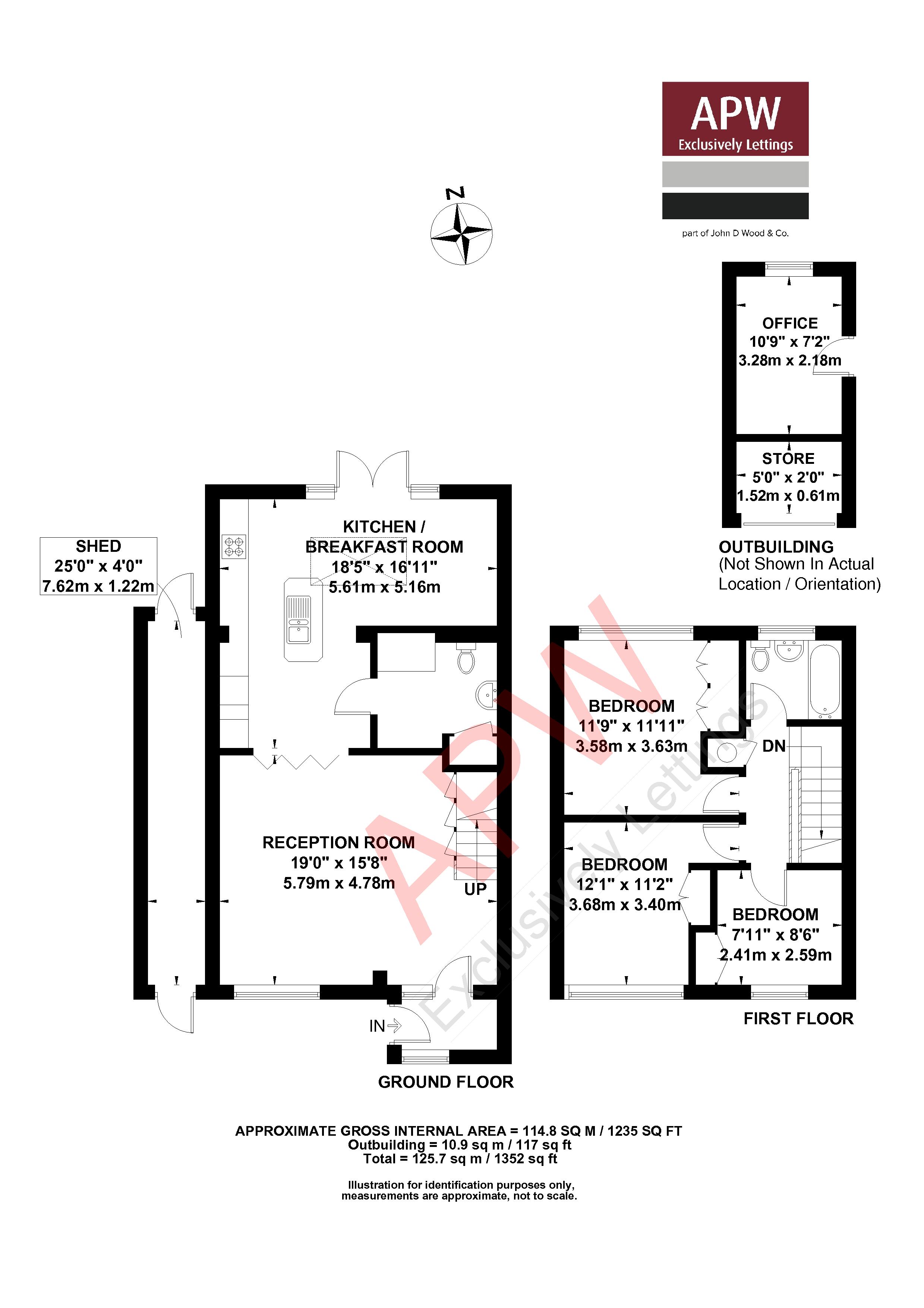 3 Bedrooms End terrace house to rent in Netherbyclose, Weybridge KT13