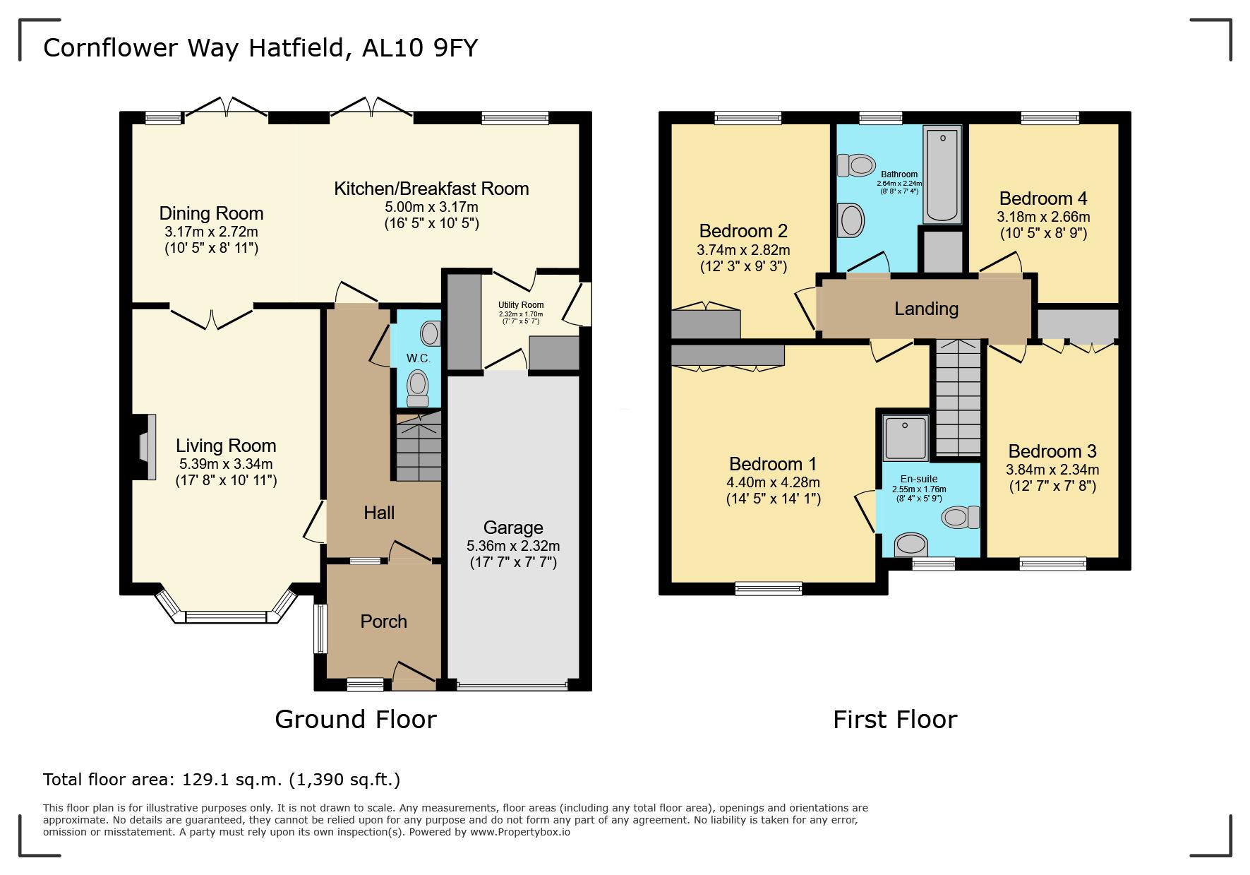 41, Cornflower Way, Hatfield floorplan