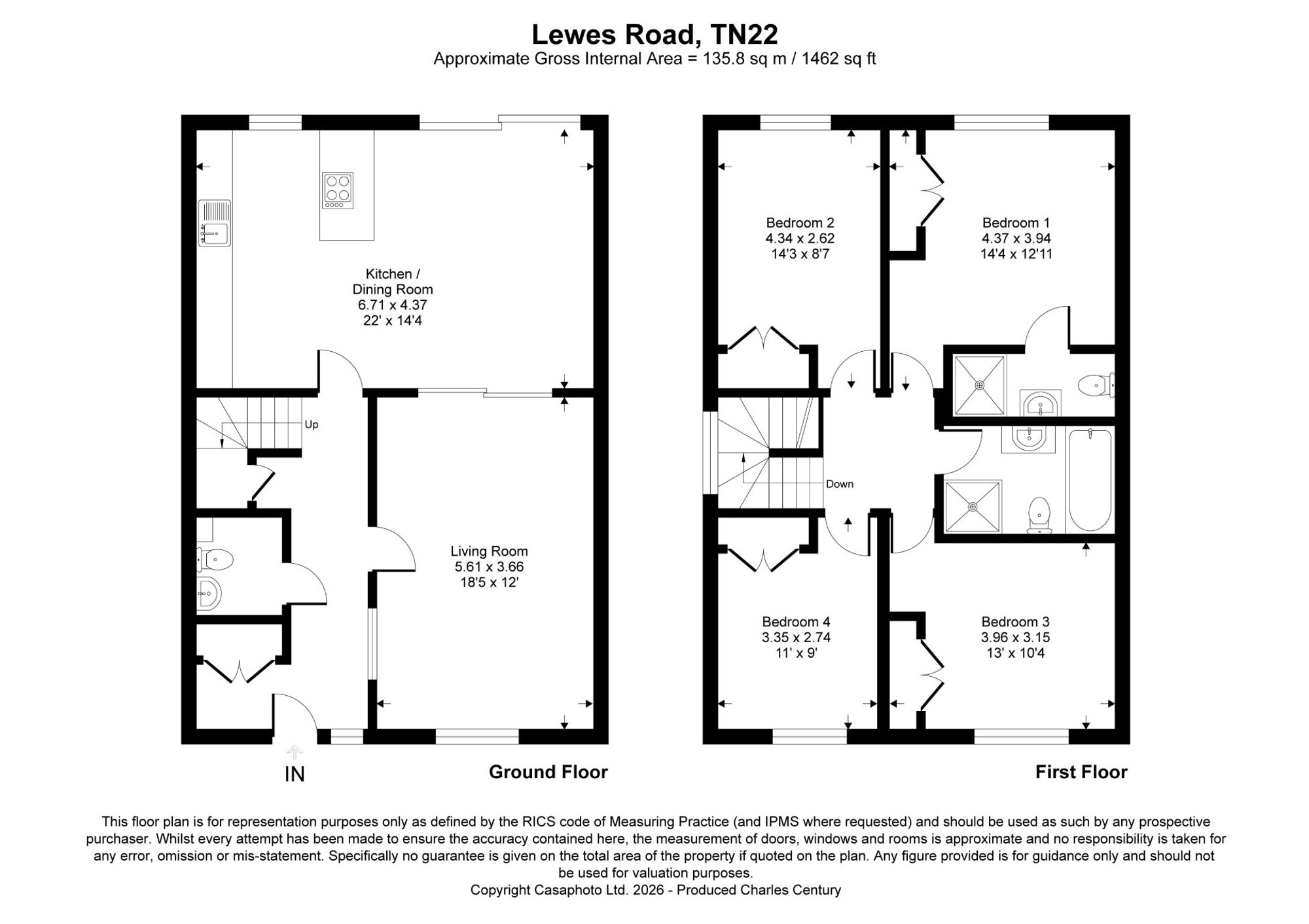 5 The Coachworks Lewes Road, Uckfield floorplan