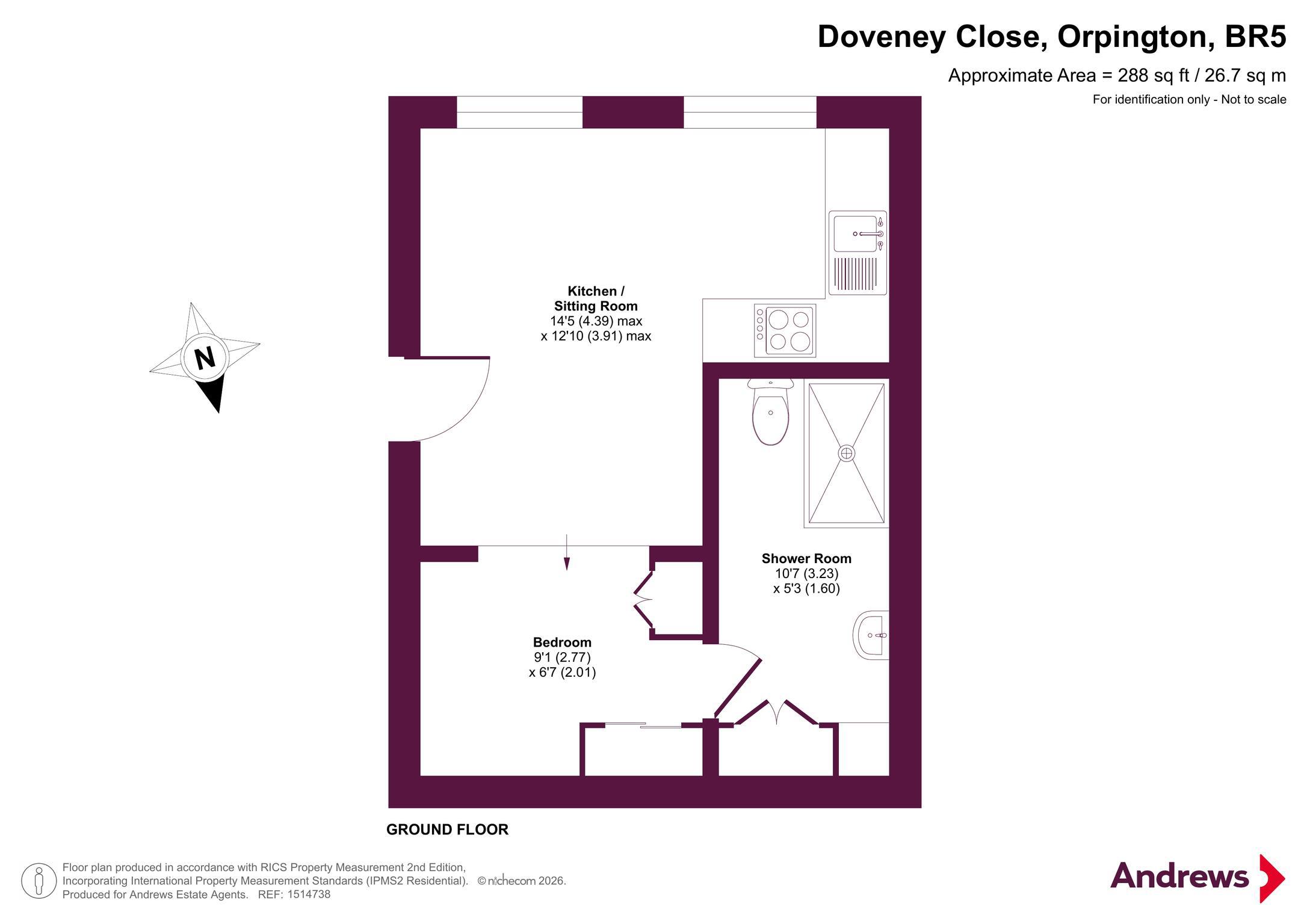 23, Doveney Close, Orpington floorplan