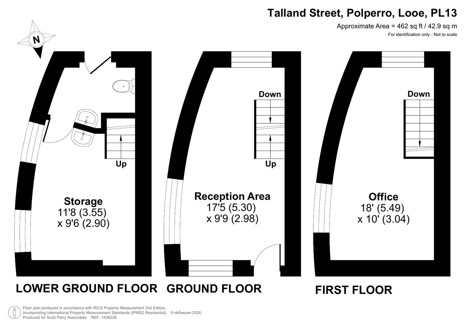 The Old Curiosity Shop, Talland Street, Looe floorplan
