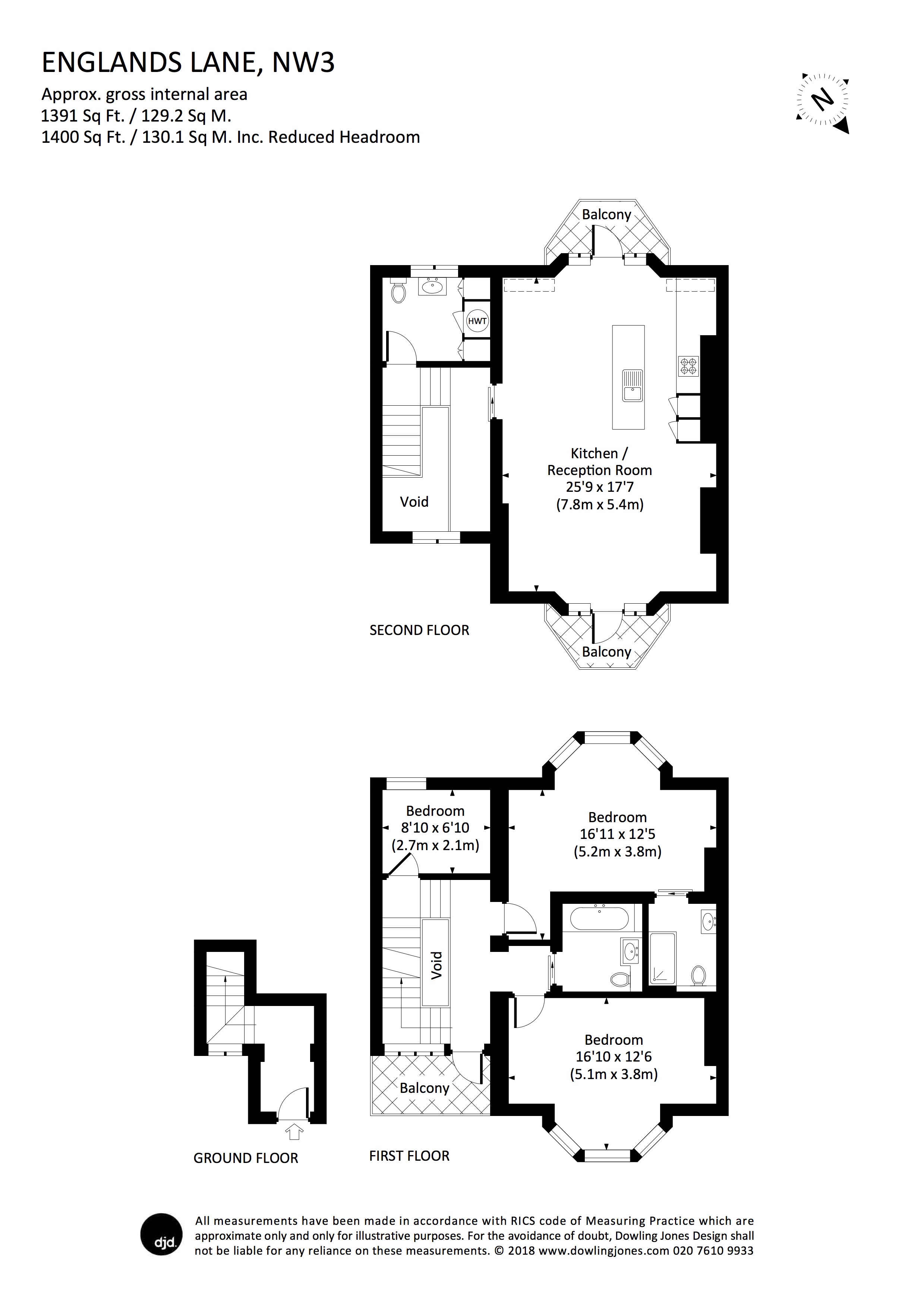 3B, Englands Lane, Belsize Park floorplan