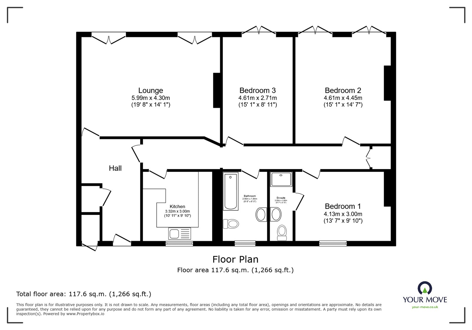 6, Royal Crescent St. Augustines Road, Kent floorplan