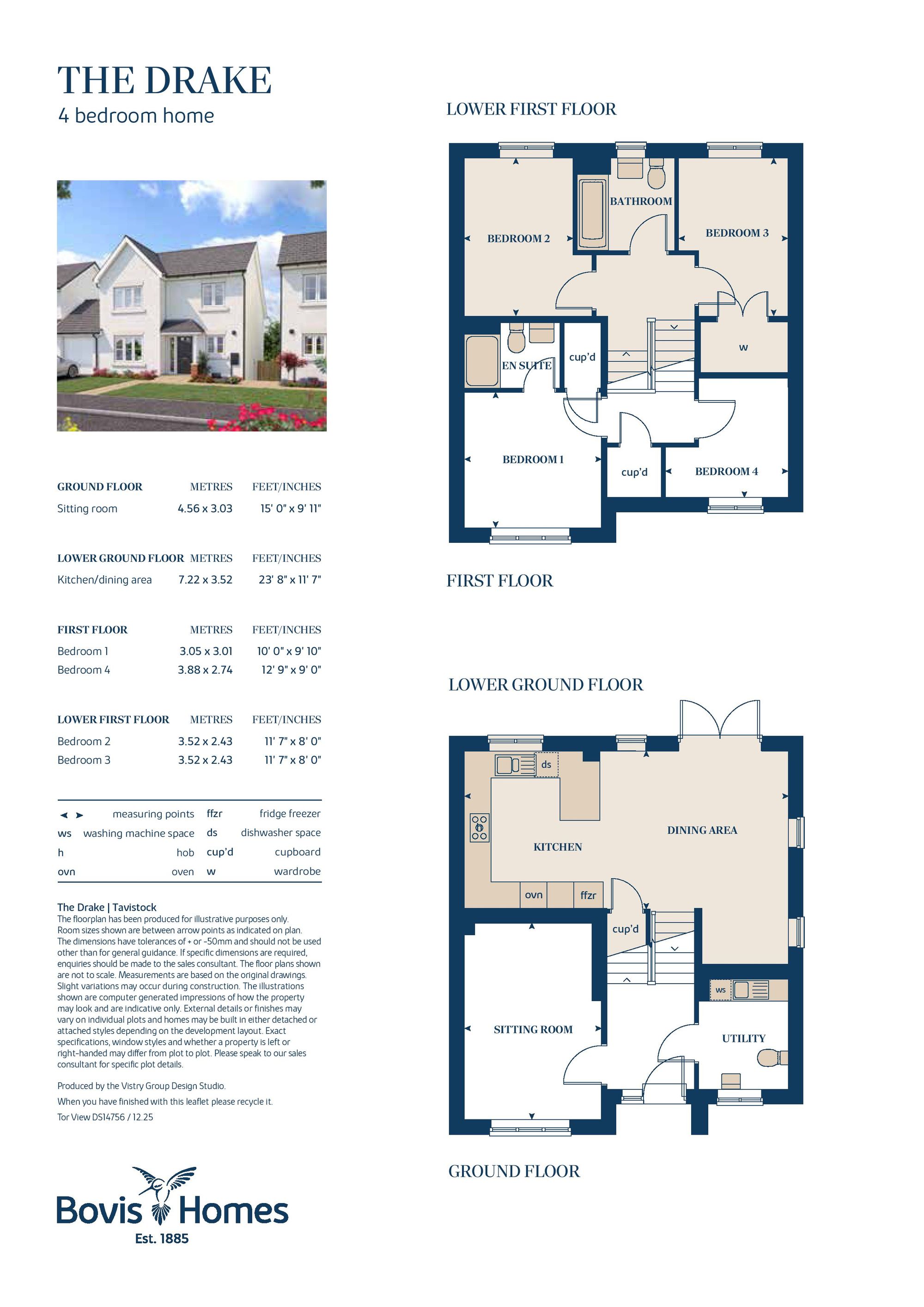 Plot 304 The Drake, Tavistock floorplan
